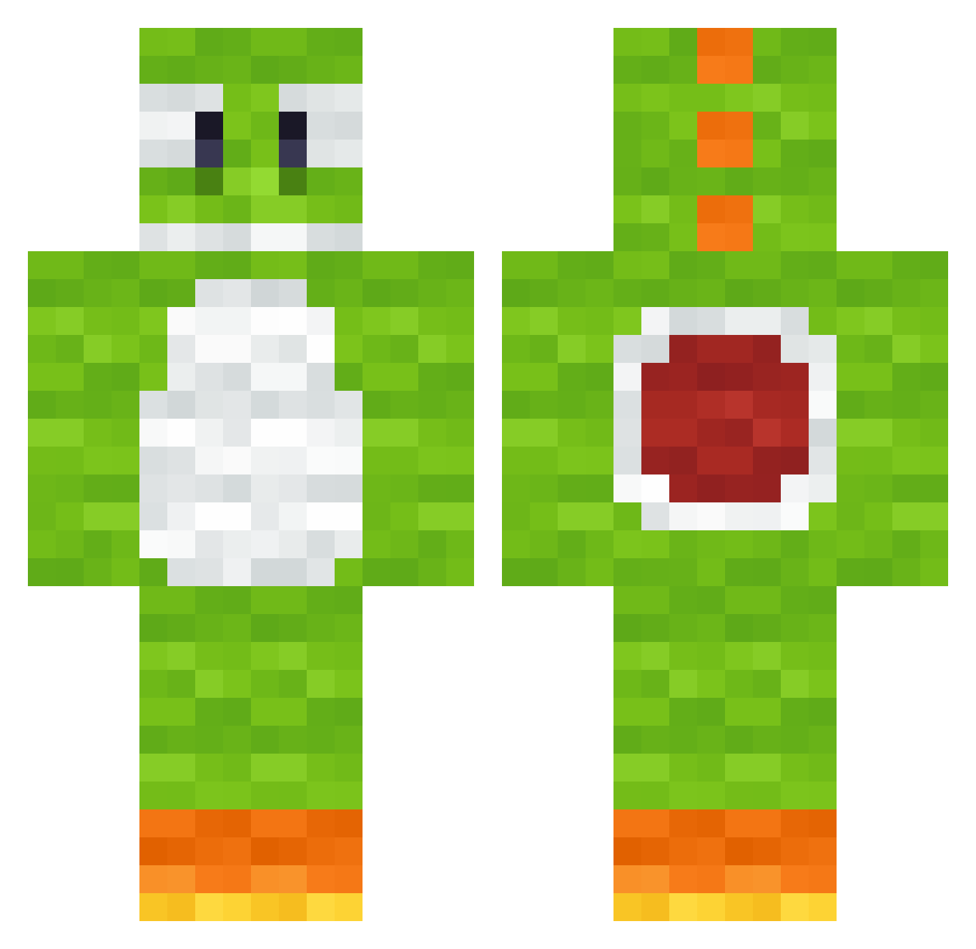 luna220205 Minecraft skin, front and back view