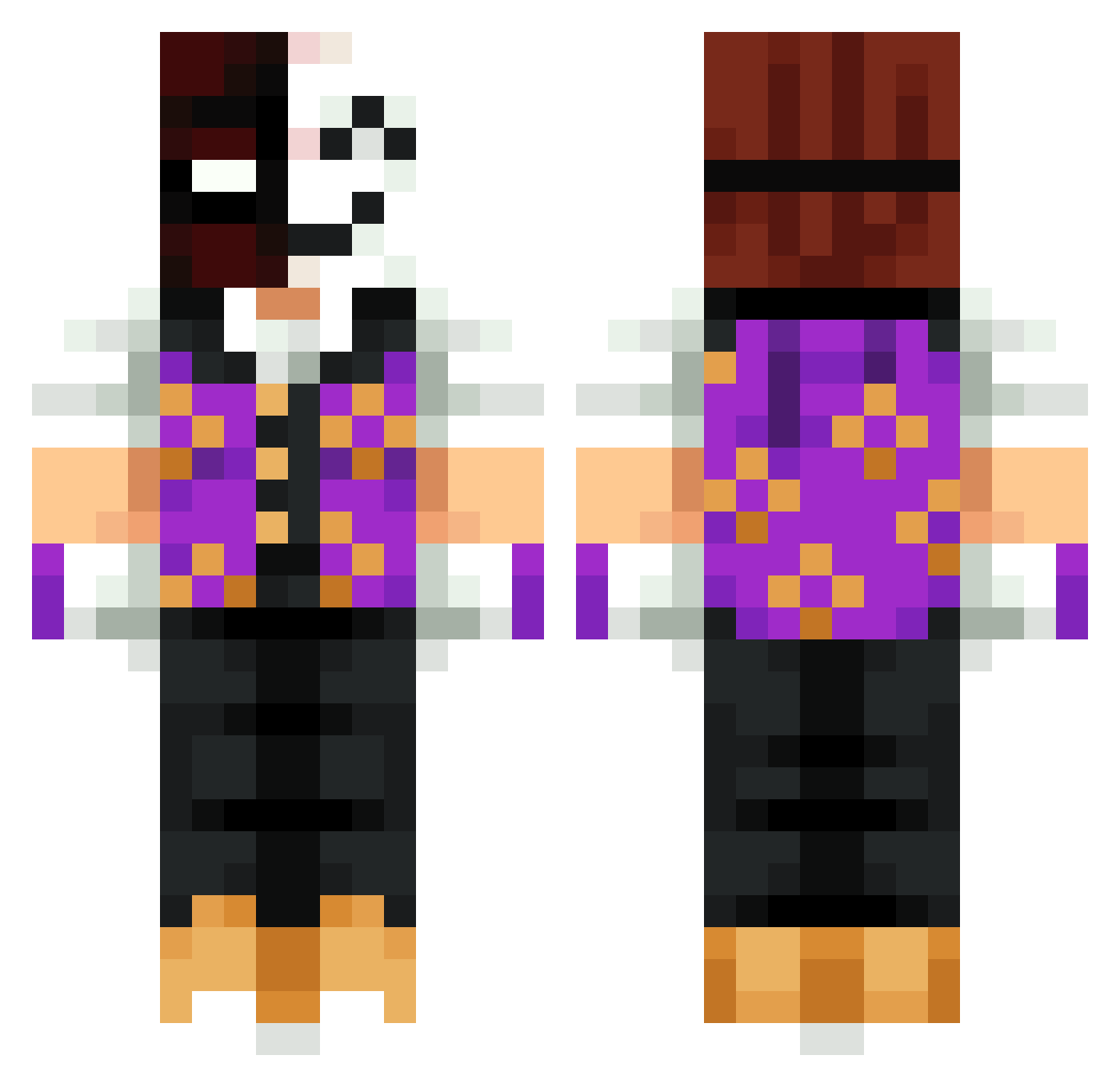 GrimD_JR Minecraft skin, front and back view