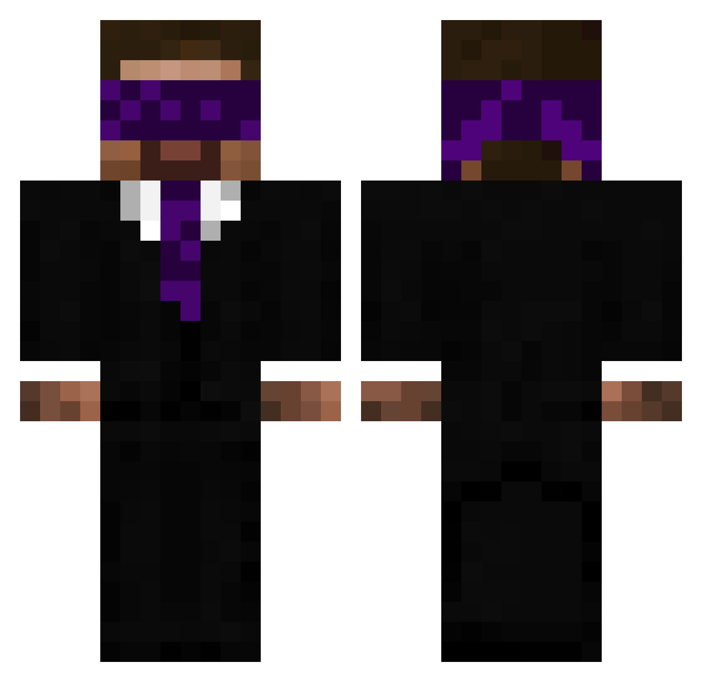 5tny Minecraft skin, front and back view