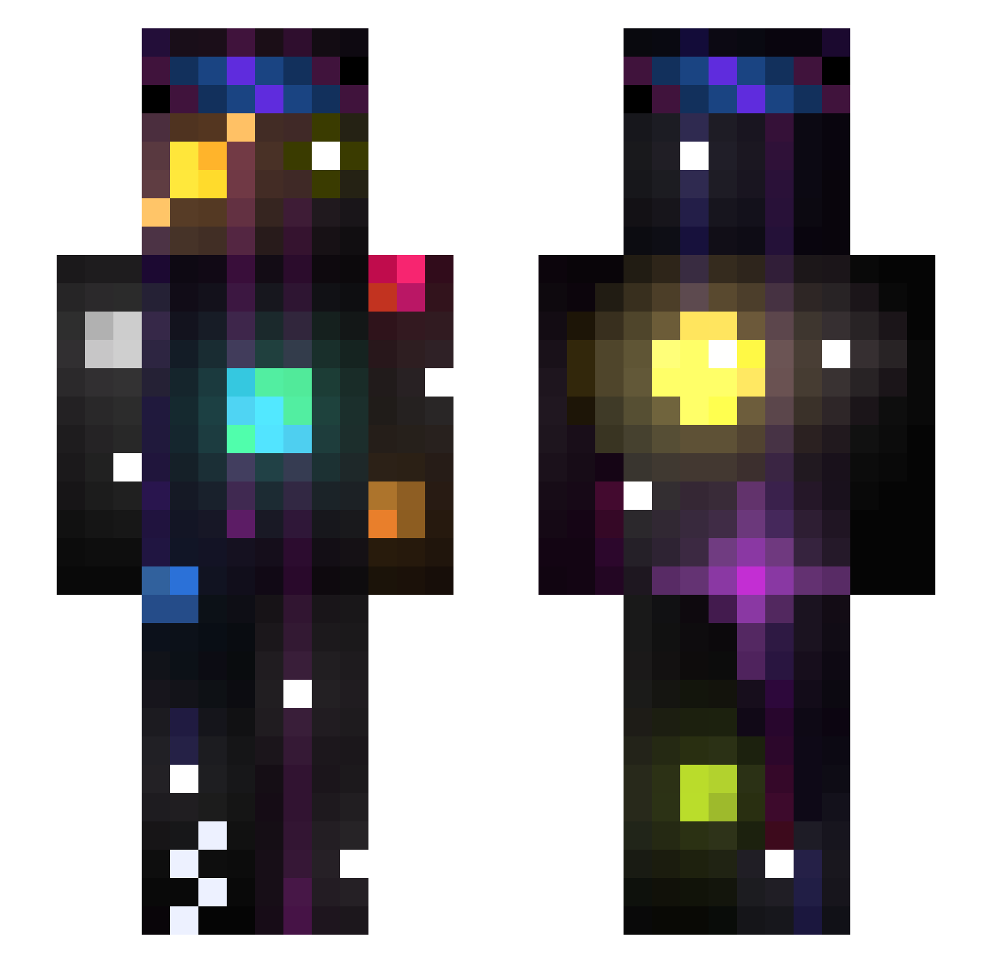 stellarexpansion Minecraft skin, front and back view