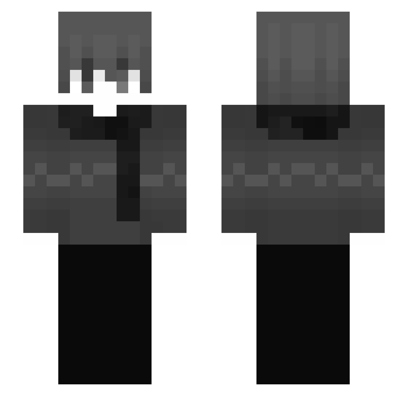 irlv Minecraft skin, front and back view