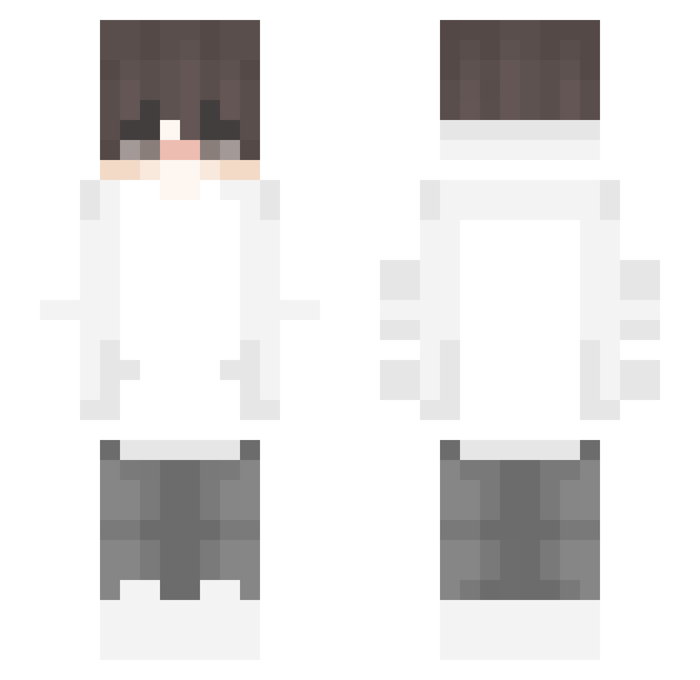 speedy1423 Minecraft skin, front and back view