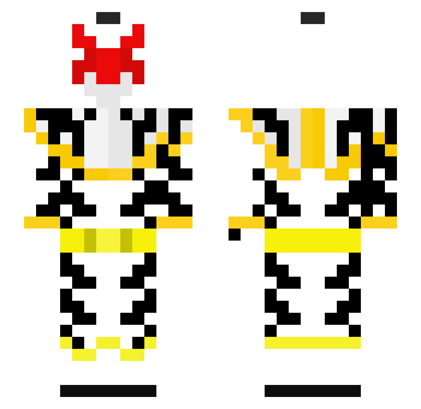 BlueLmao Minecraft skin, front and back view