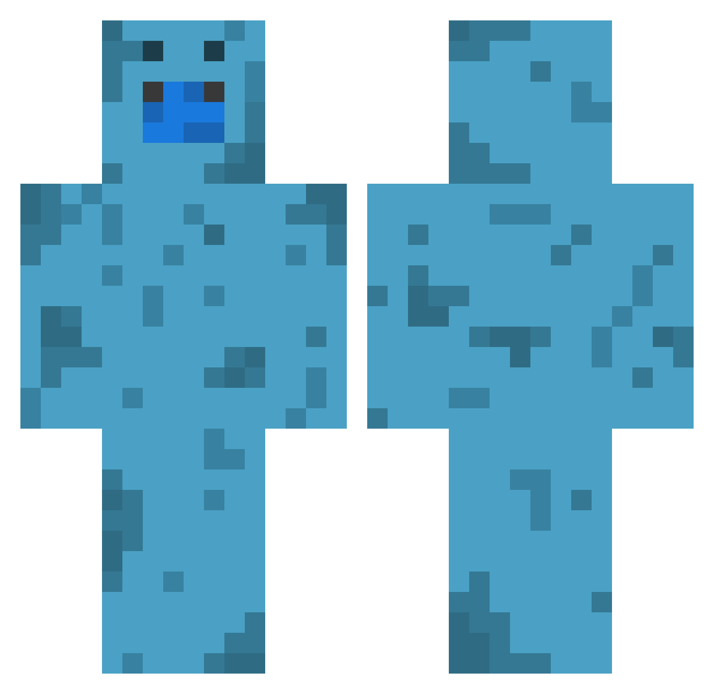 rodad Minecraft skin, front and back view