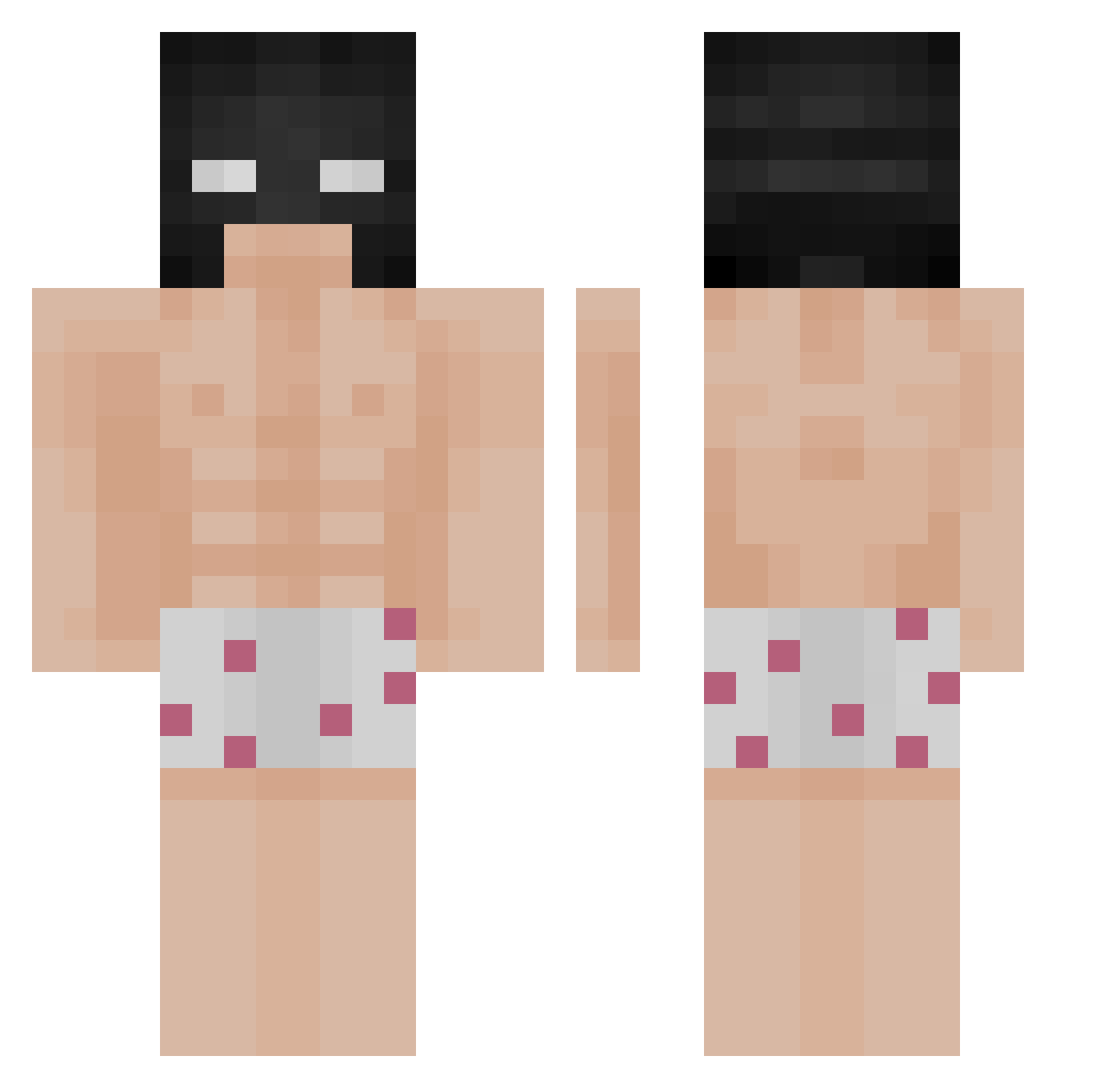 SirLachtanCZ Minecraft skin, front and back view