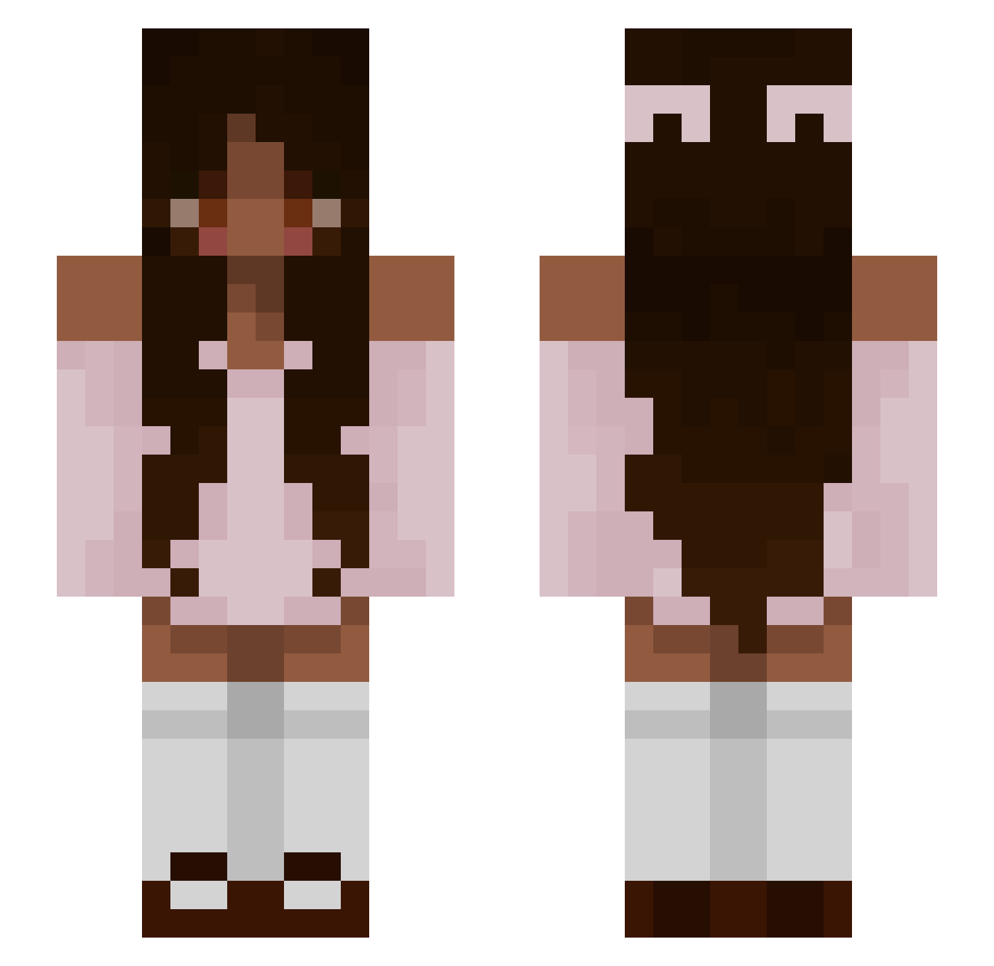 _HDZ_ Minecraft skin, front and back view