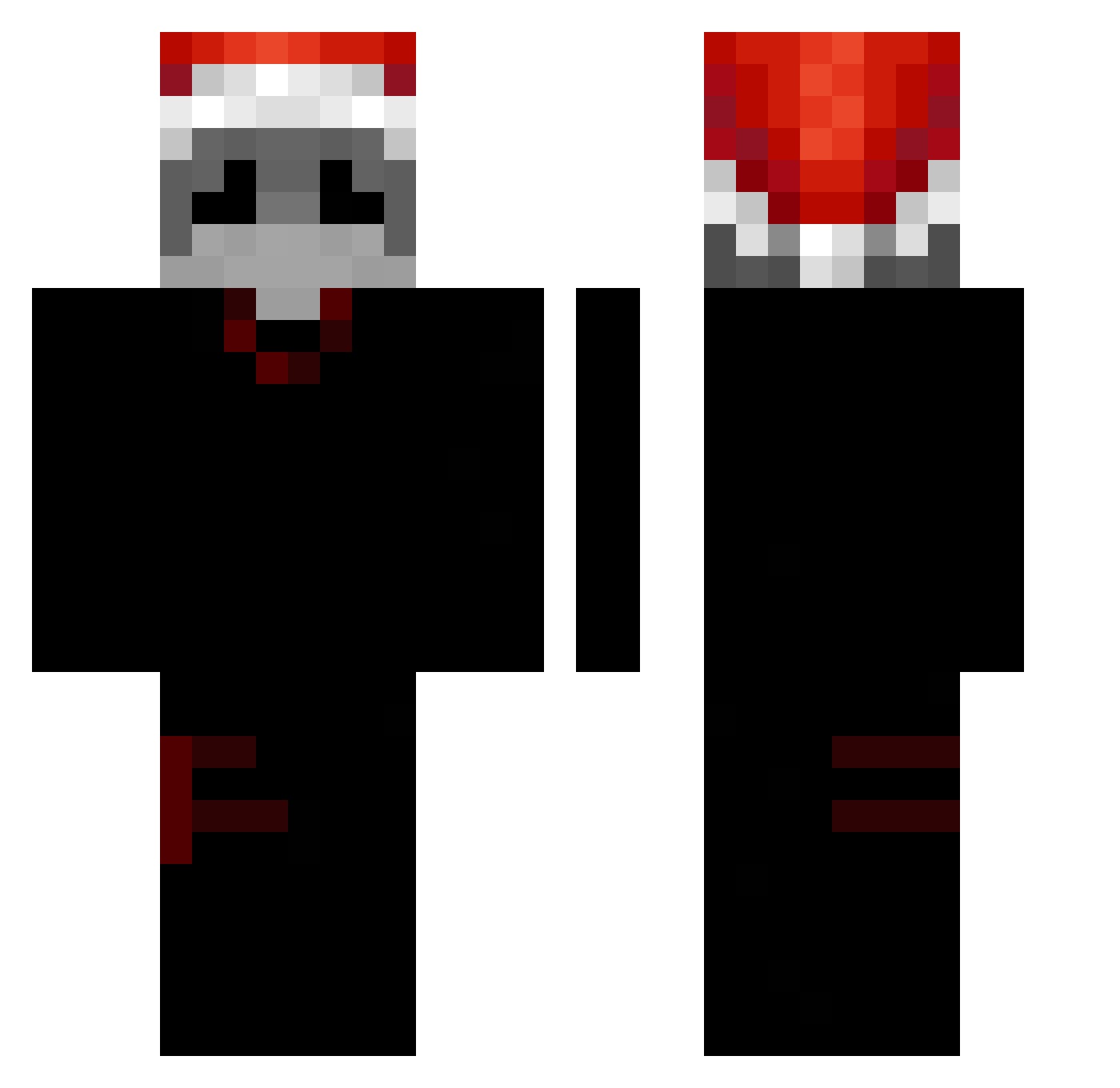 Priv_Enmanuel Minecraft skin, front and back view