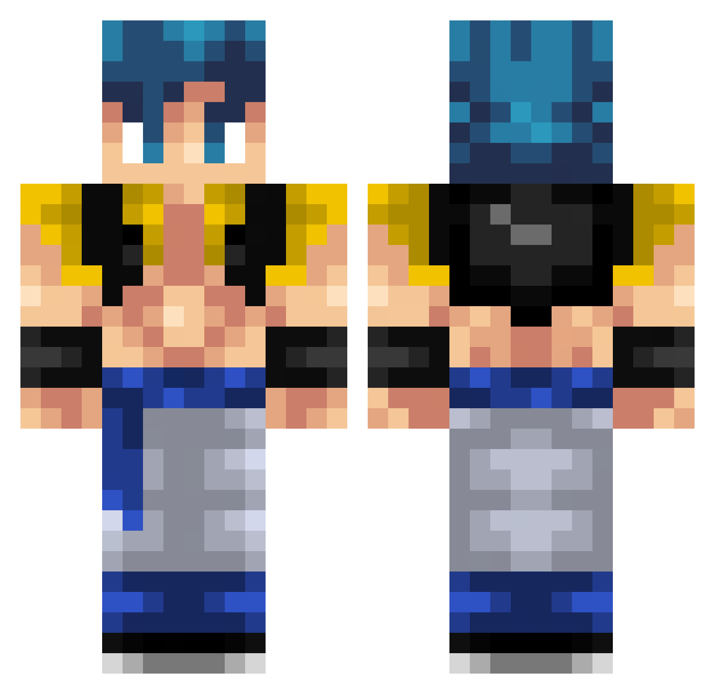 tavoamaanajulia Minecraft skin, front and back view