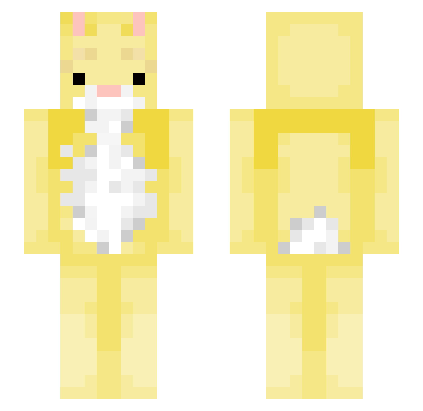 PvP_masterXxX Minecraft skin, front and back view