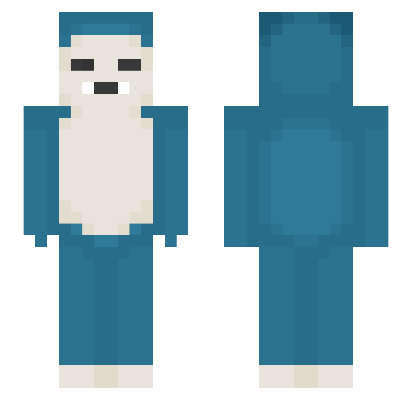 SaudiMAGSS Minecraft skin, front and back view