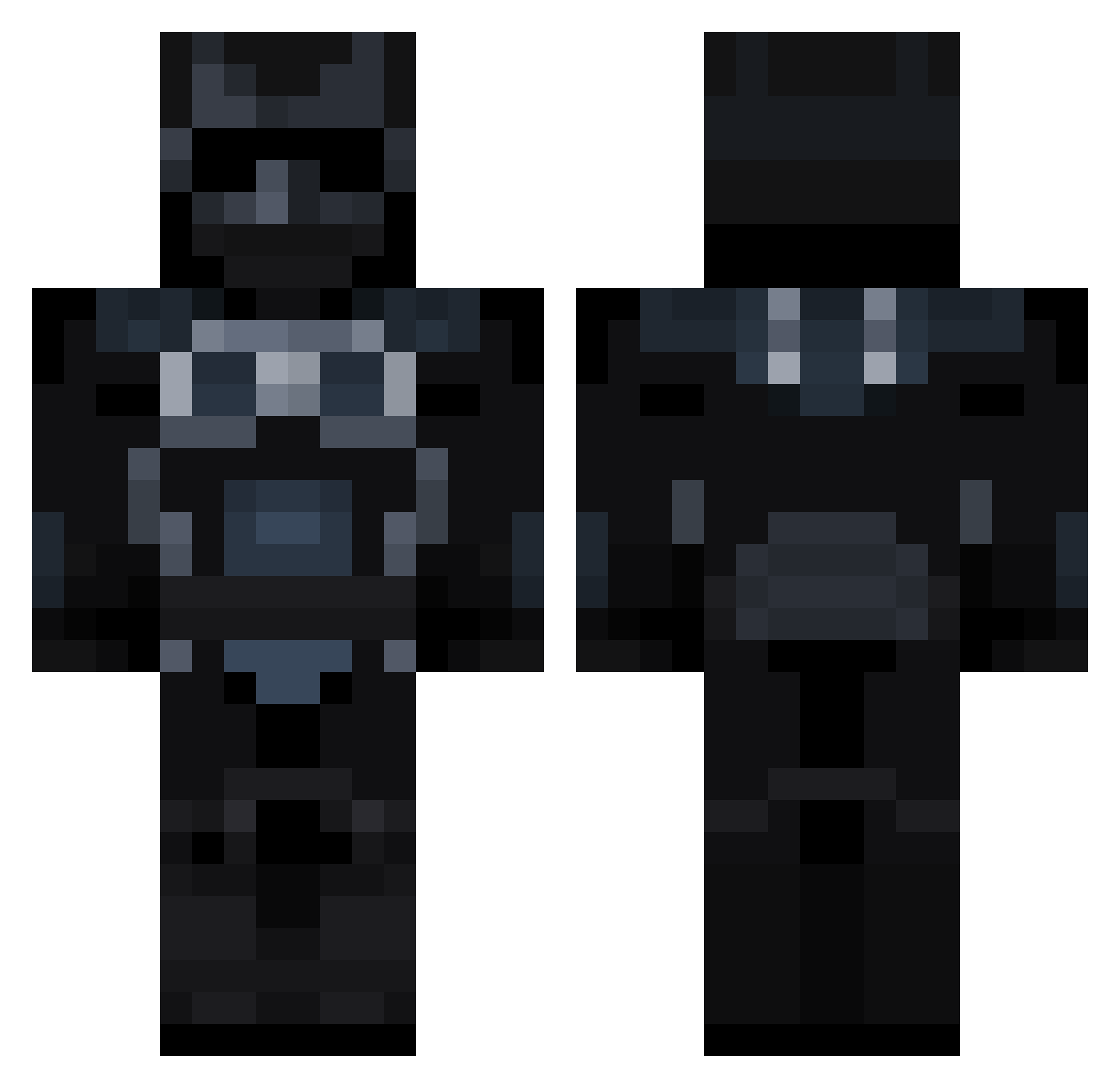 V3G02027 Minecraft skin, front and back view