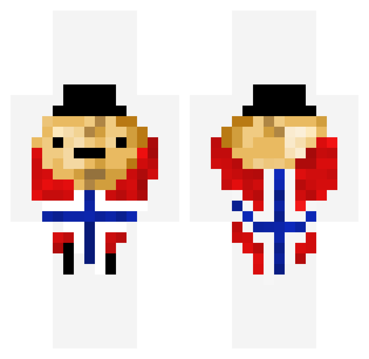 _VKT_ Minecraft skin, front and back view
