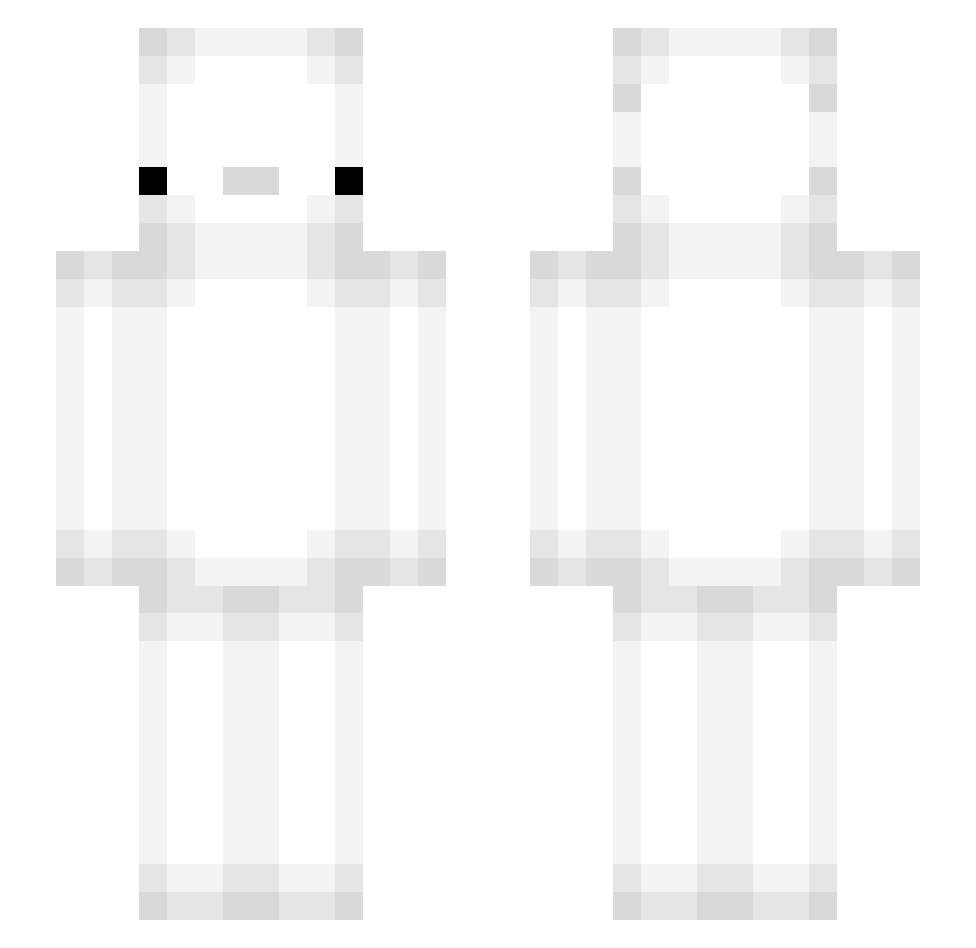Kaja311 Minecraft skin, front and back view
