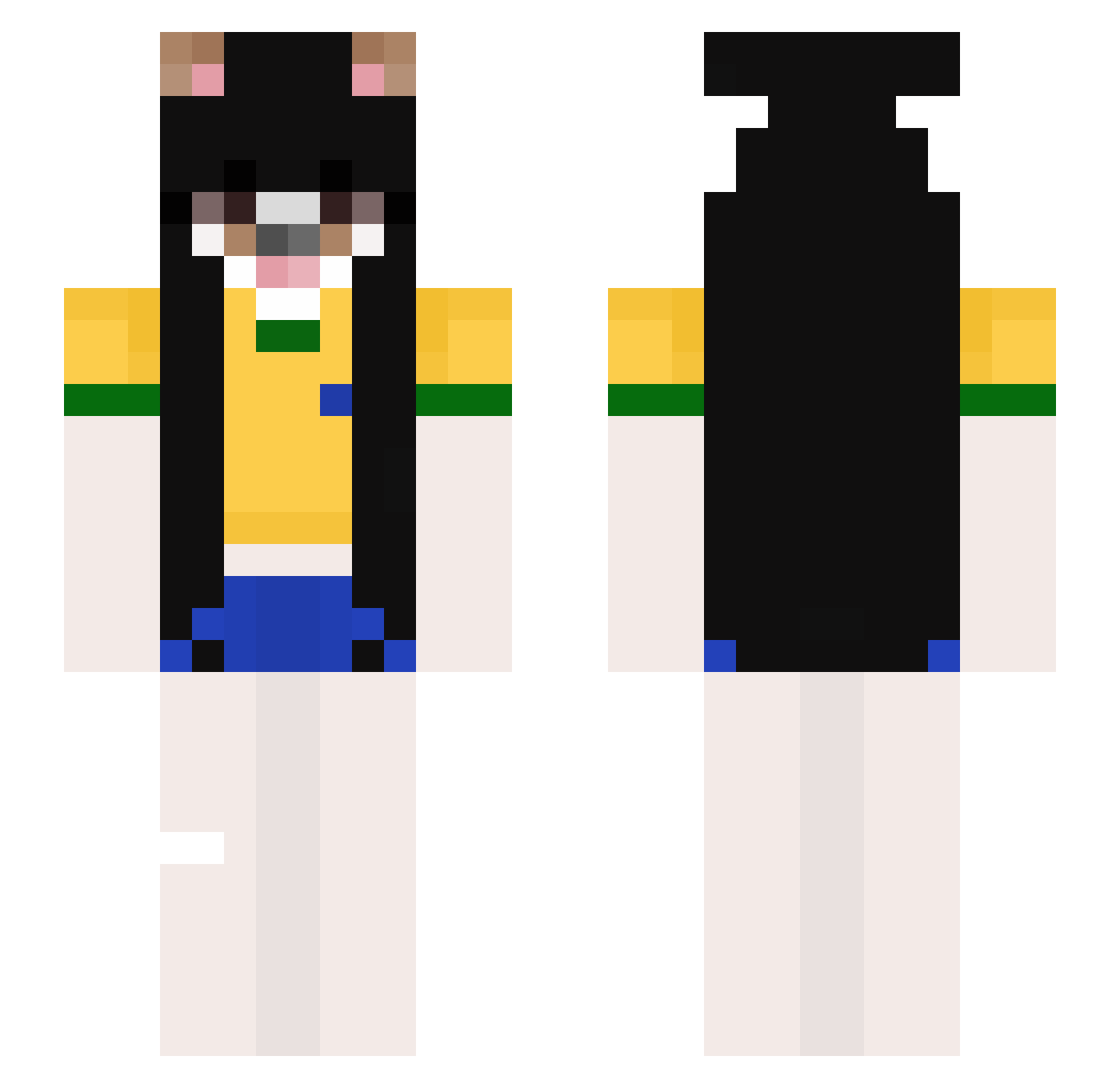 sz_anaxz Minecraft skin, front and back view