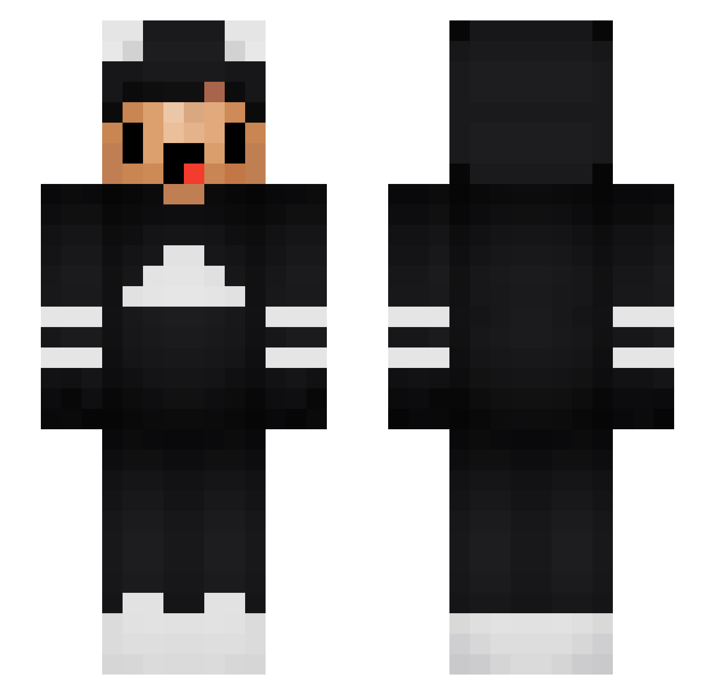 Whimpers Minecraft skin, front and back view