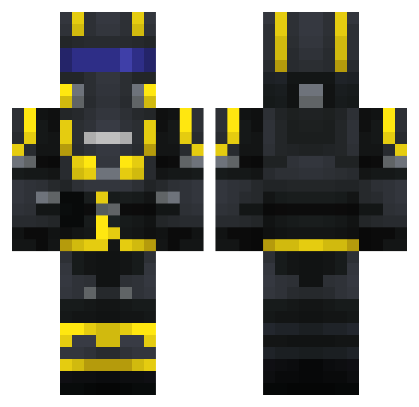 SomeRandomDude_9 Minecraft skin, front and back view