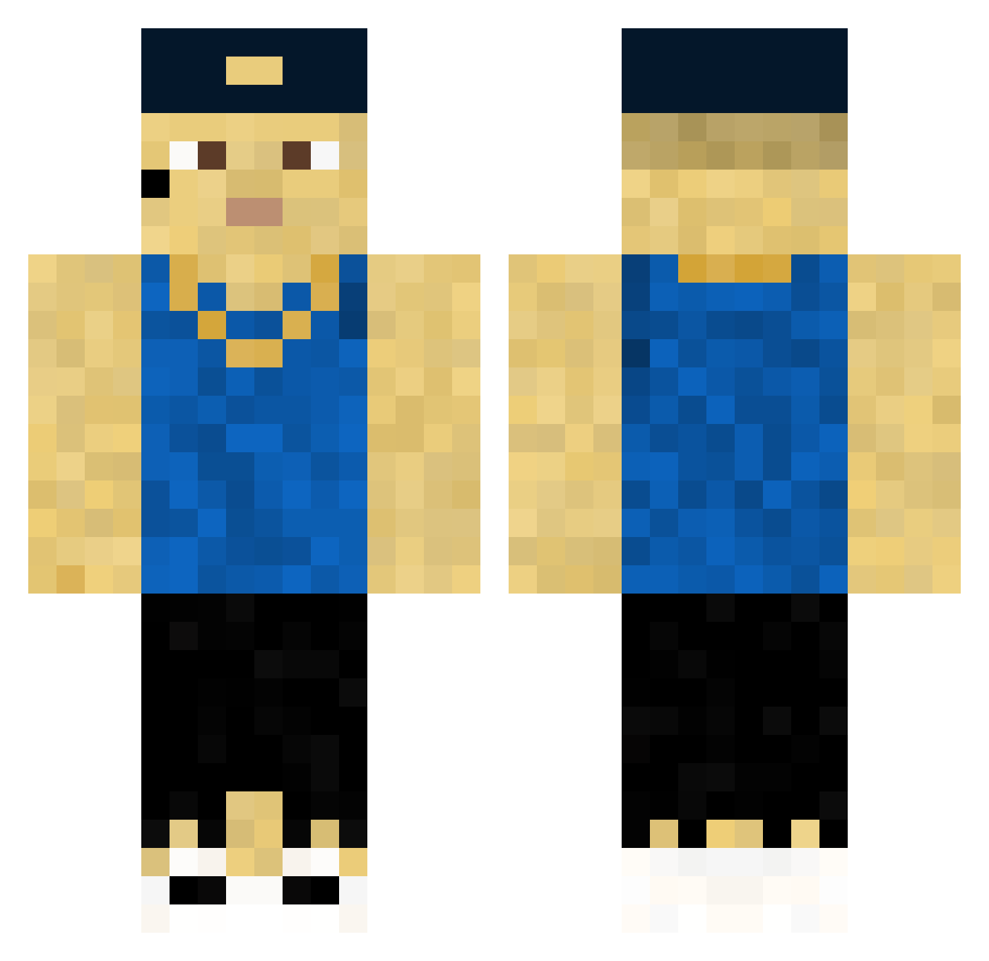 GucciTaube187 Minecraft skin, front and back view