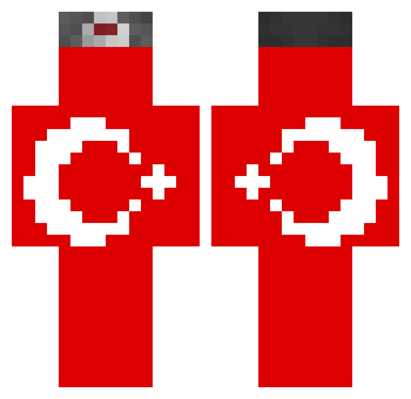sharingan419 Minecraft skin, front and back view