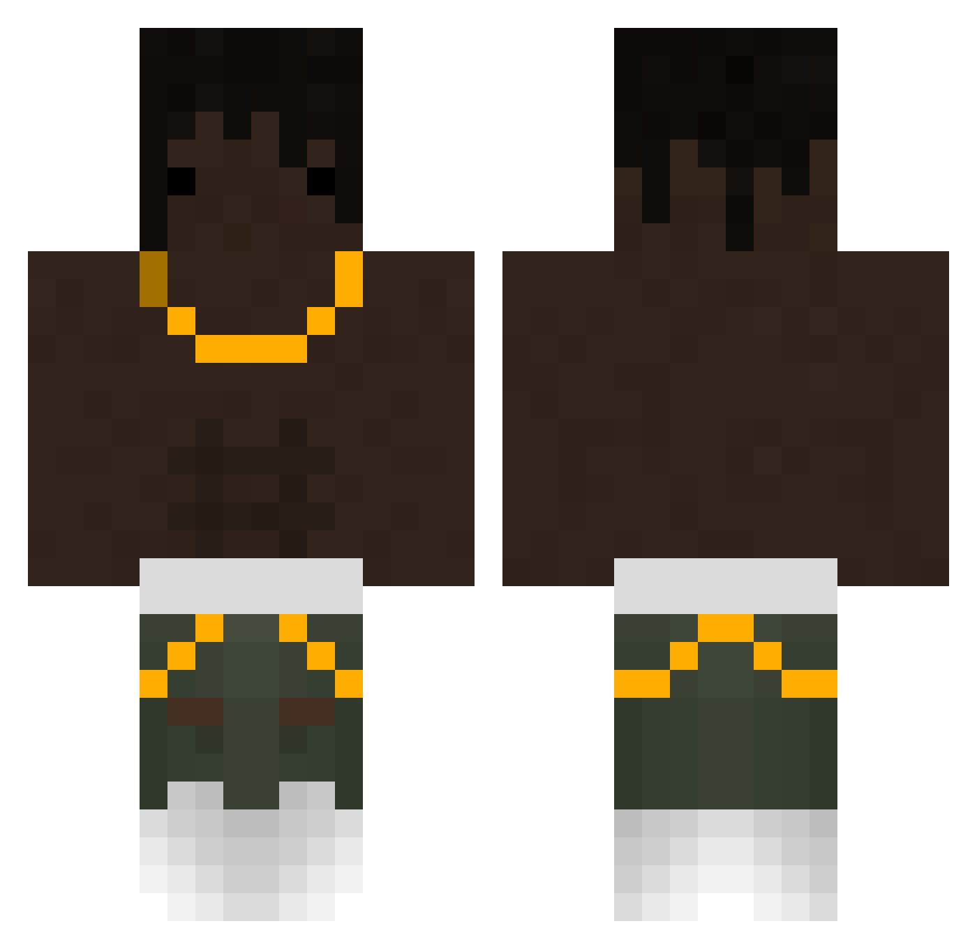 winteer216 Minecraft skin, front and back view