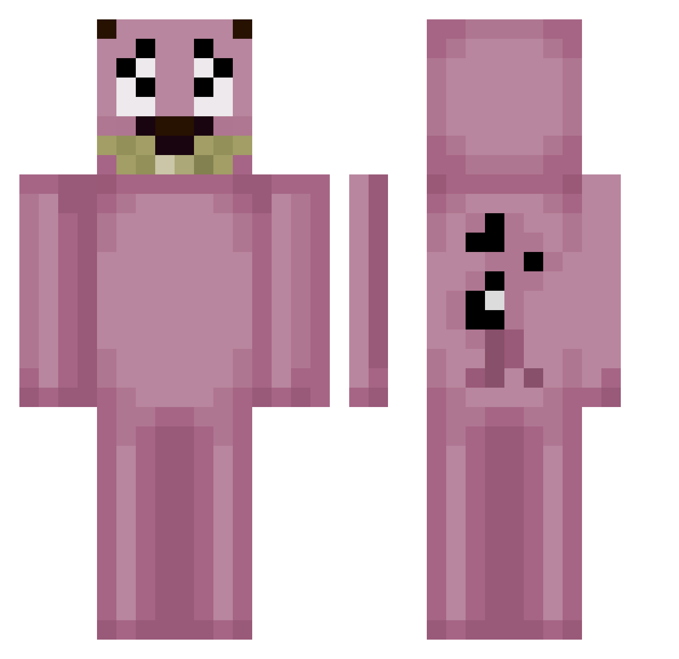 schnitz3ler Minecraft skin, front and back view