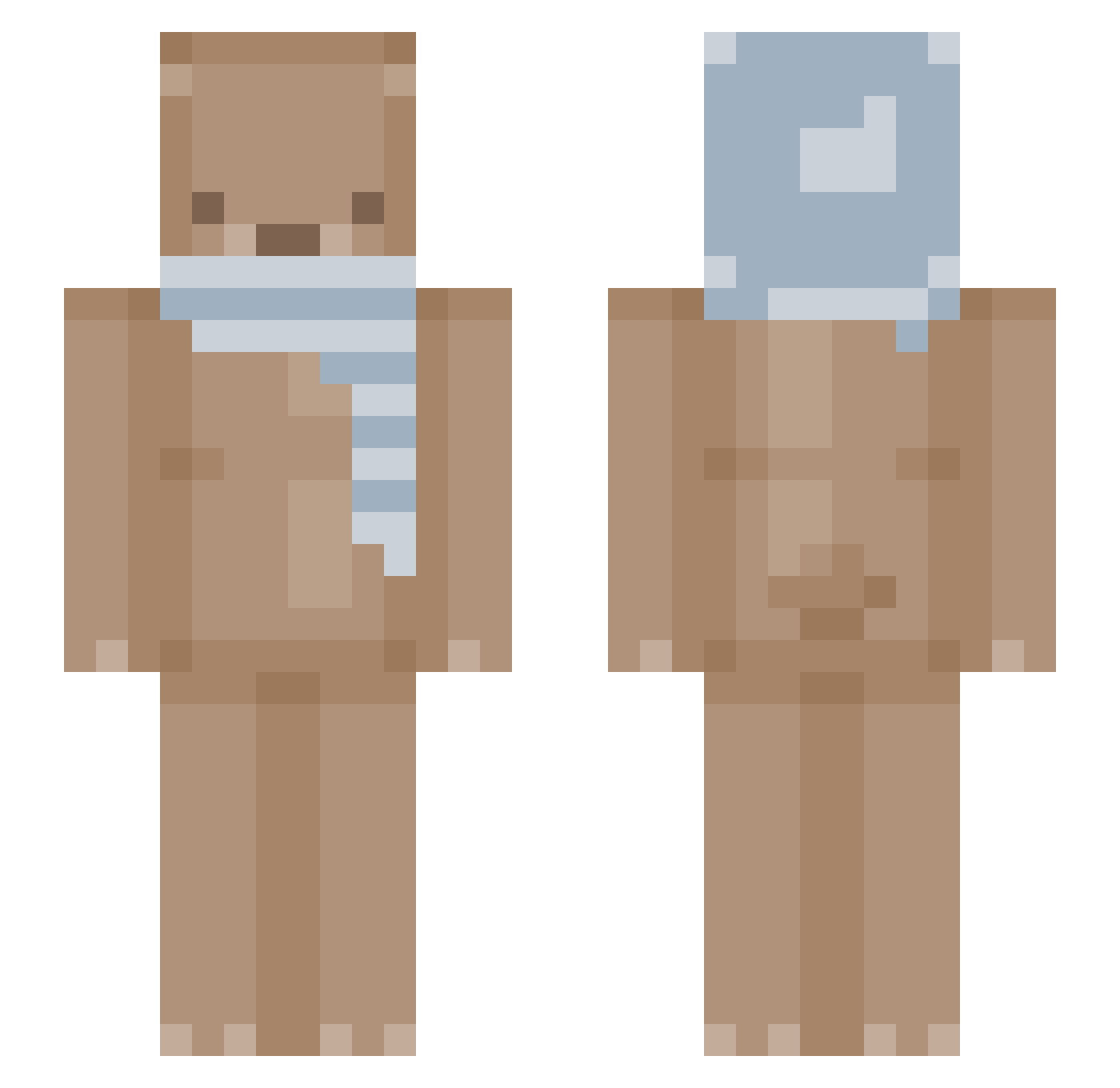 pndrag0n Minecraft skin, front and back view