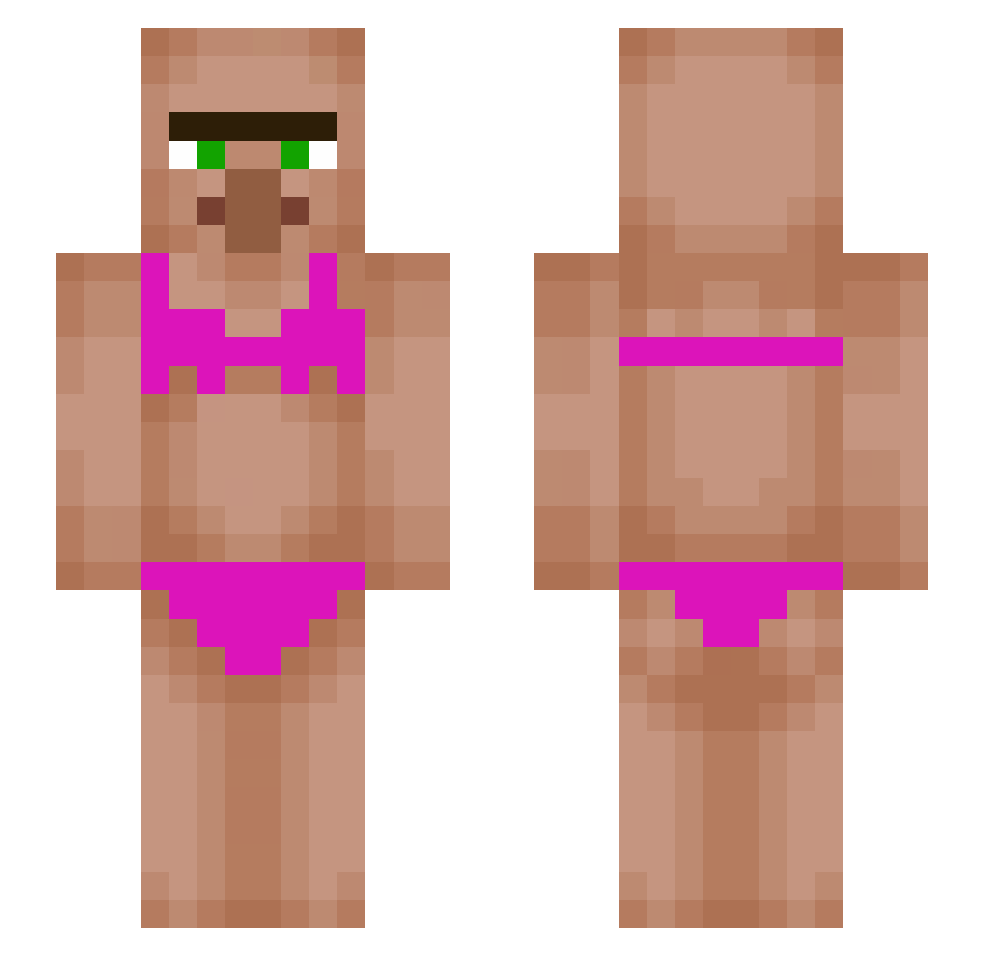 scorpion3659 Minecraft skin, front and back view