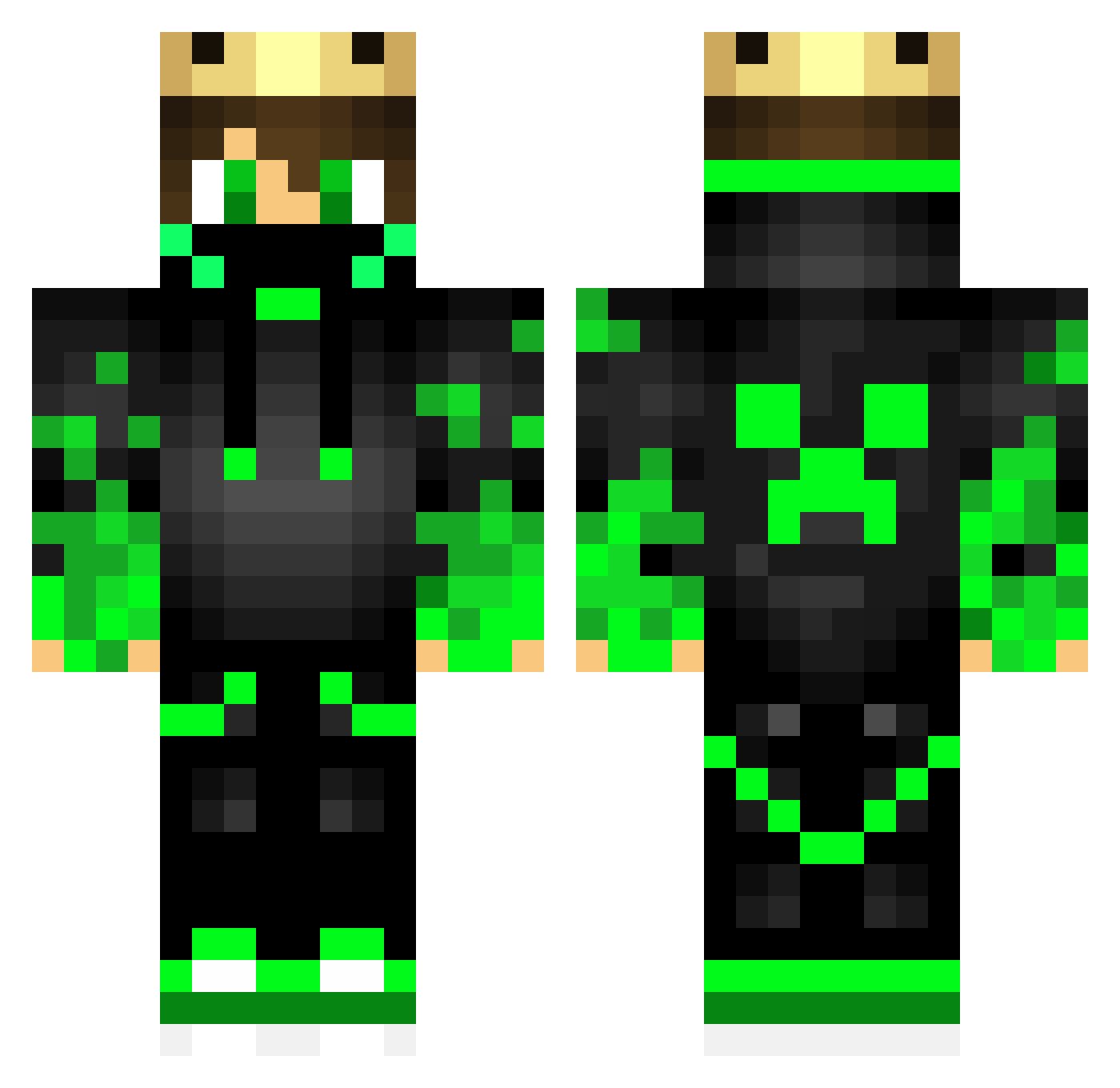 BossPlayer14700 Minecraft skin, front and back view