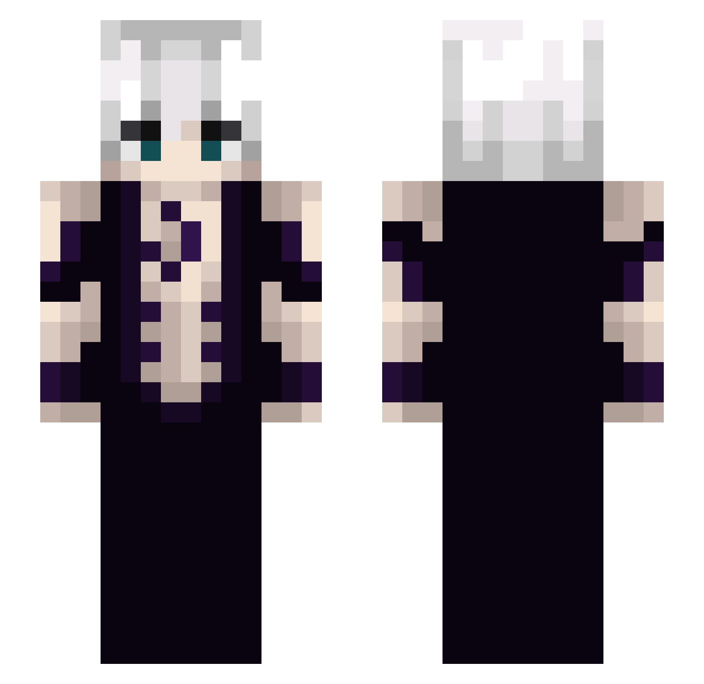 Equiliser Minecraft skin, front and back view