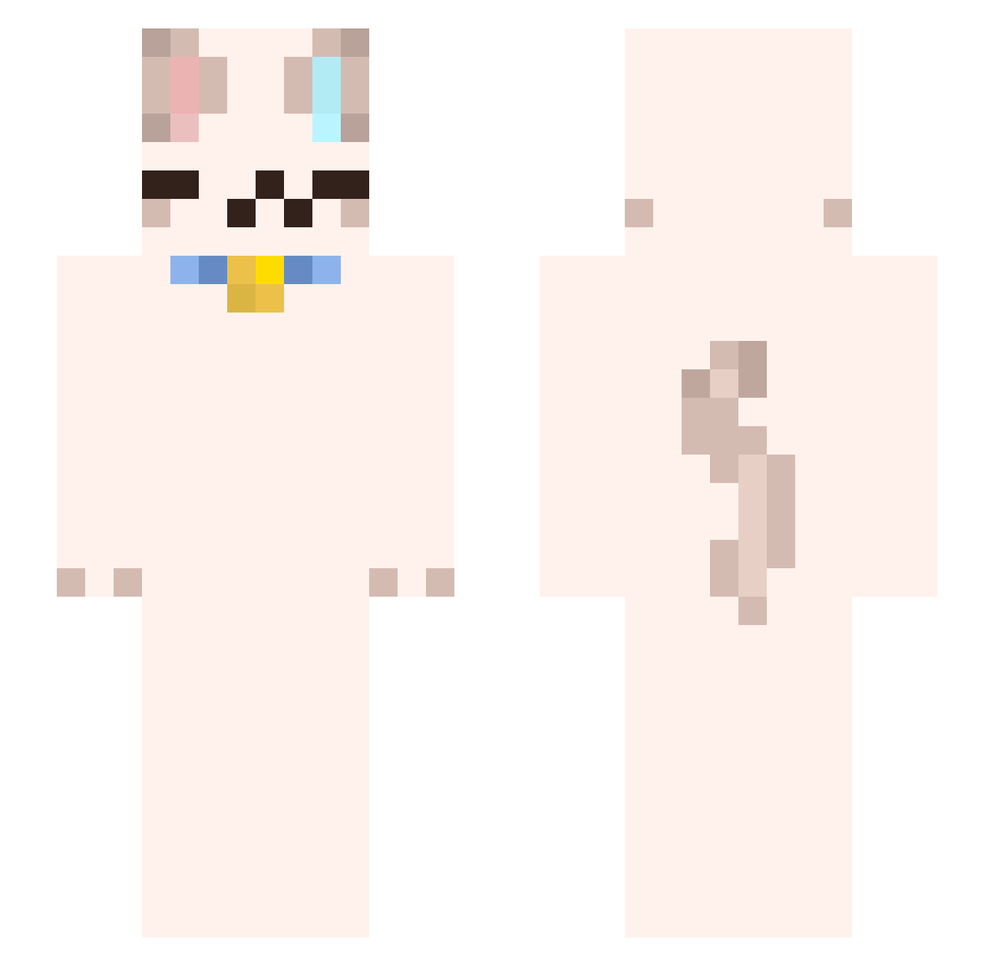 rqwr_ Minecraft skin, front and back view