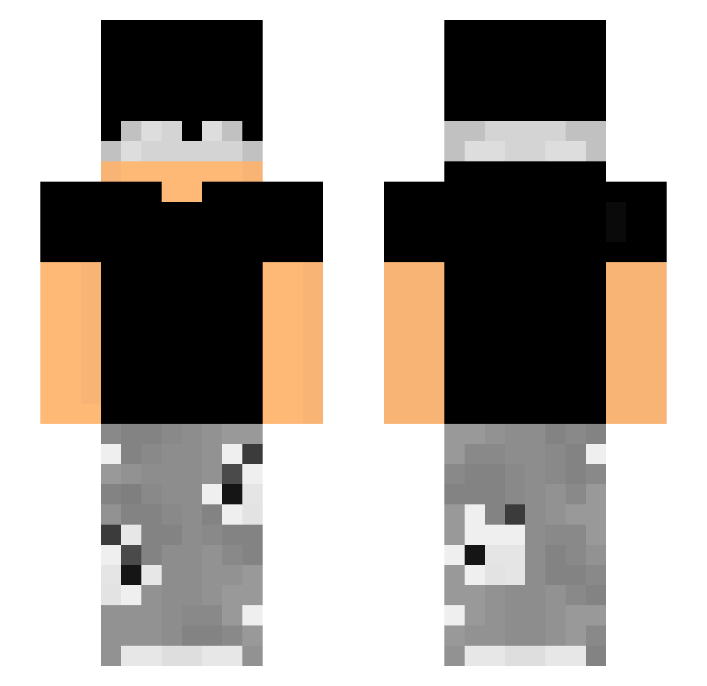 swyfty02 Minecraft skin, front and back view