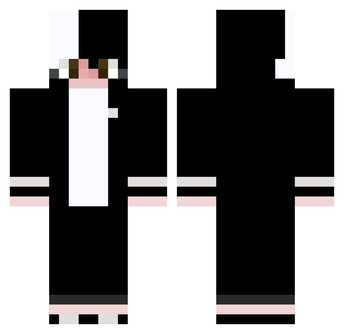 GongDan Minecraft skin, front and back view
