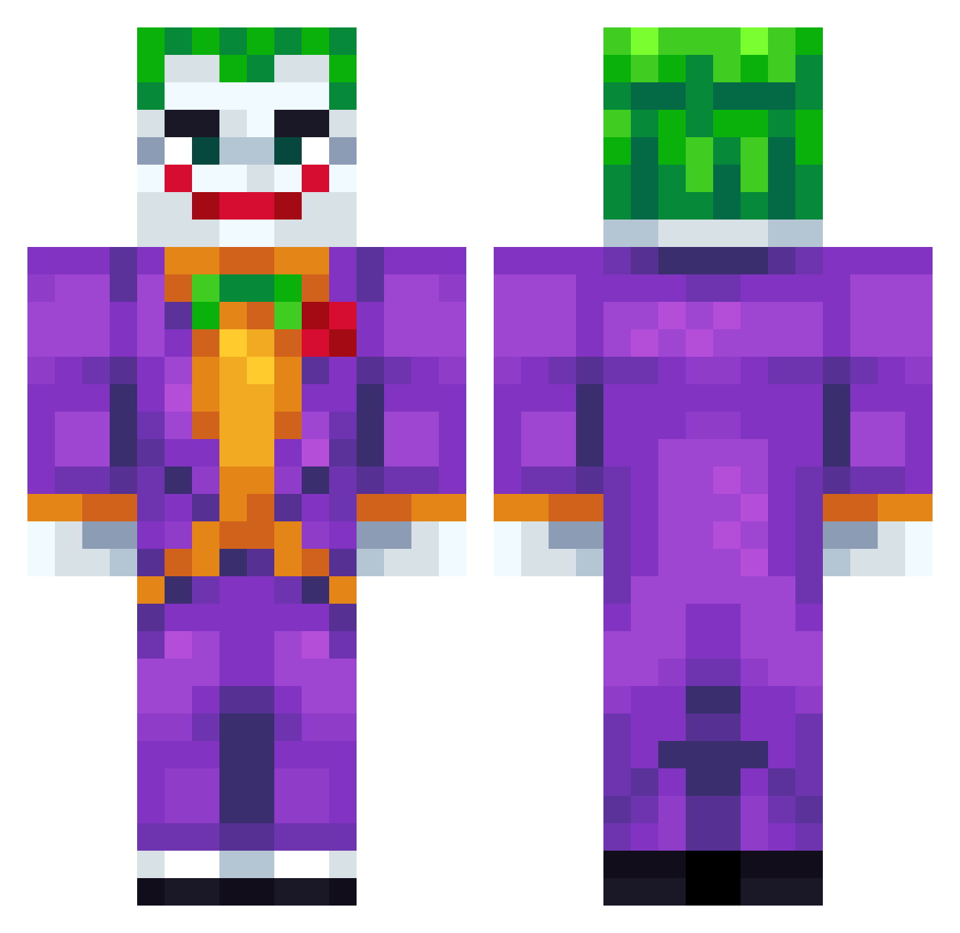 _Selmeister_ Minecraft skin, front and back view