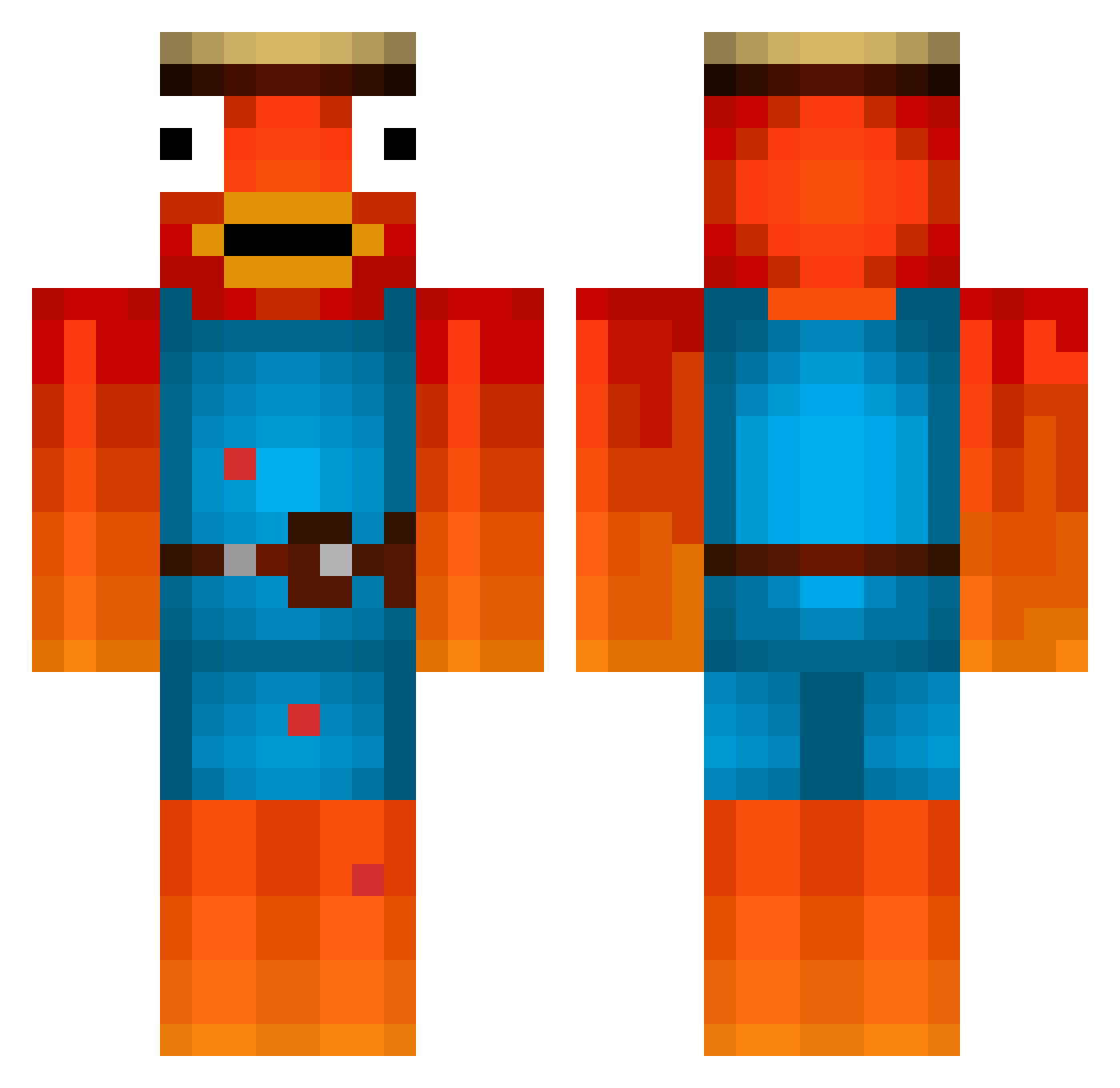 nuggetsigma2703 Minecraft skin, front and back view