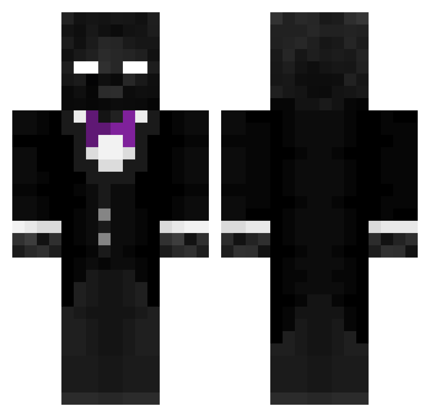 uniquebrothers Minecraft skin, front and back view
