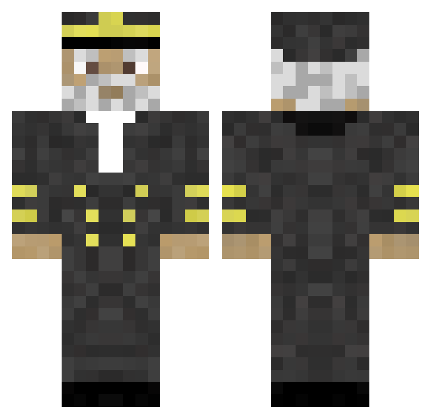 Teltrix_2 Minecraft skin, front and back view
