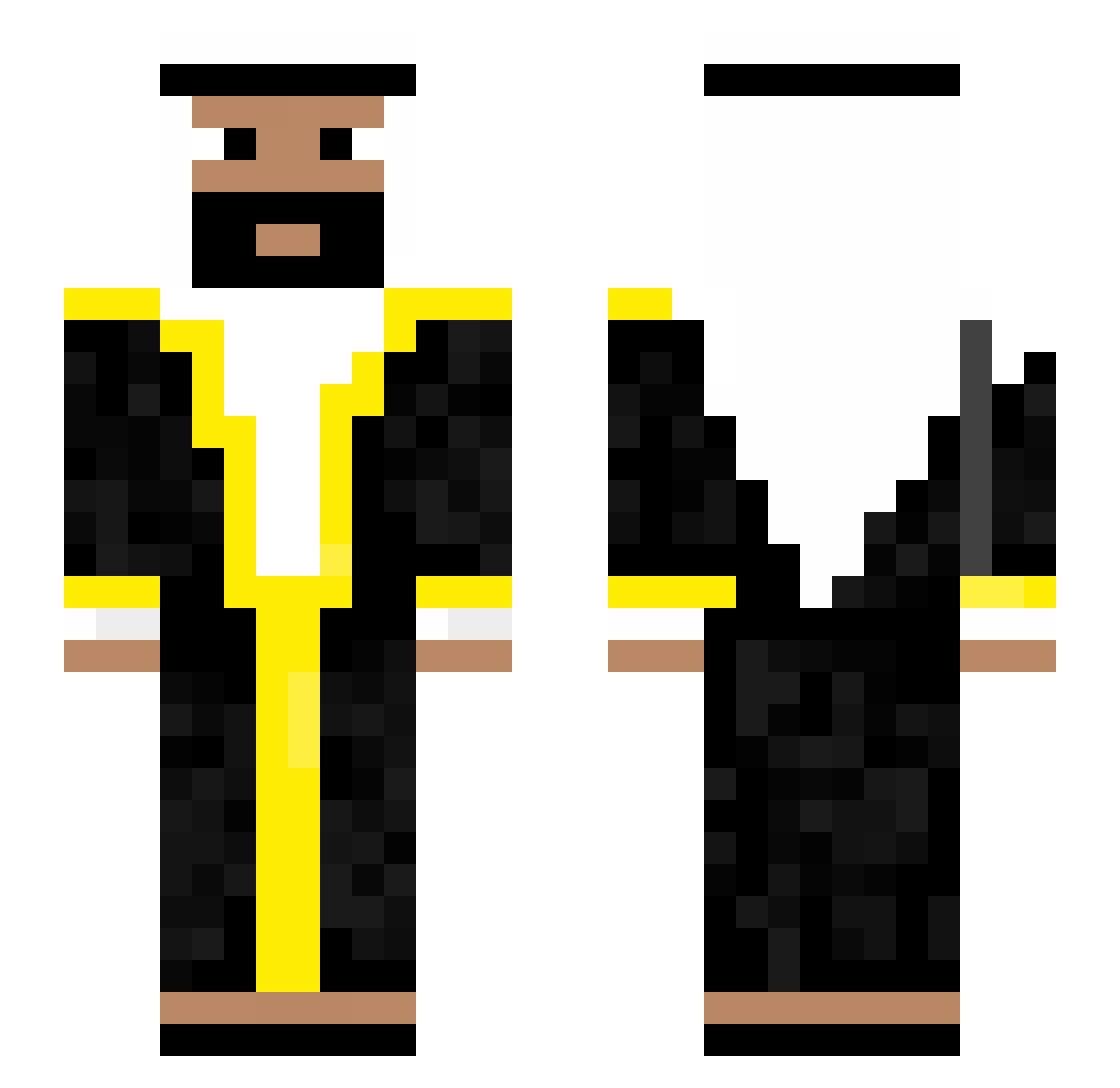v24n Minecraft skin, front and back view
