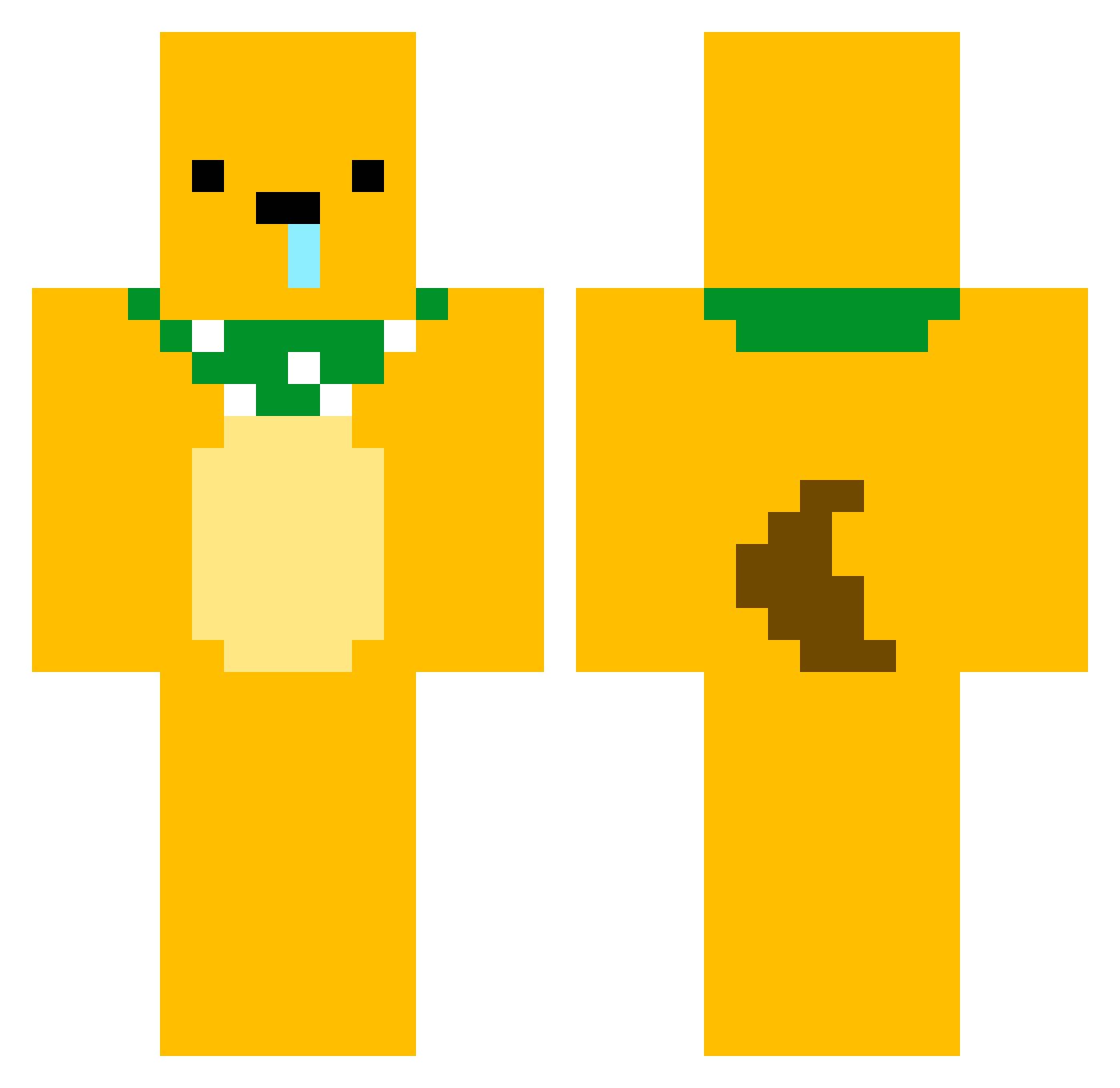 jihoo0514 Minecraft skin, front and back view