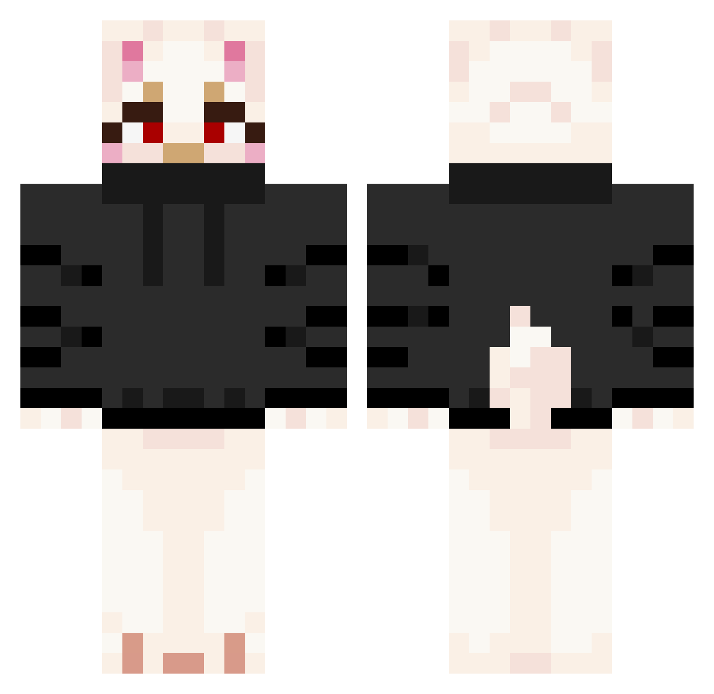 Ghost_4041 Minecraft skin, front and back view