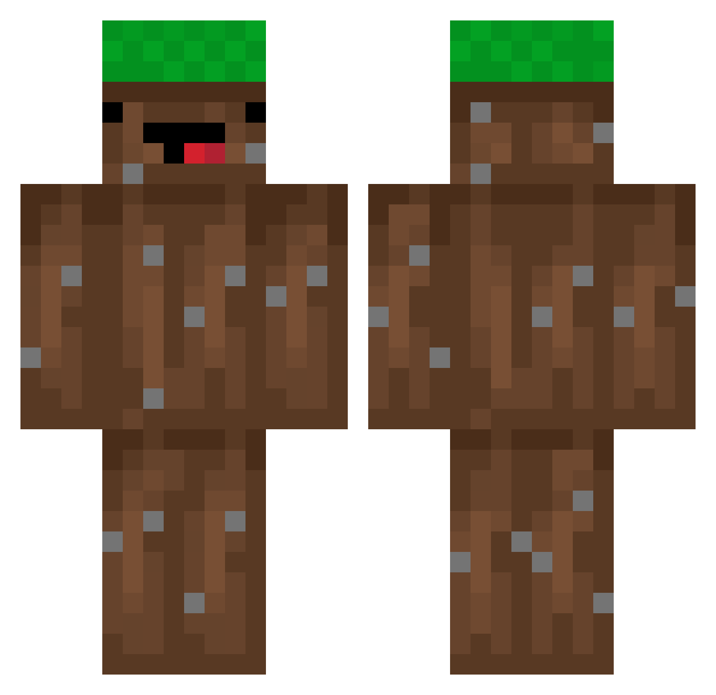 Zitronensaft7676 Minecraft skin, front and back view