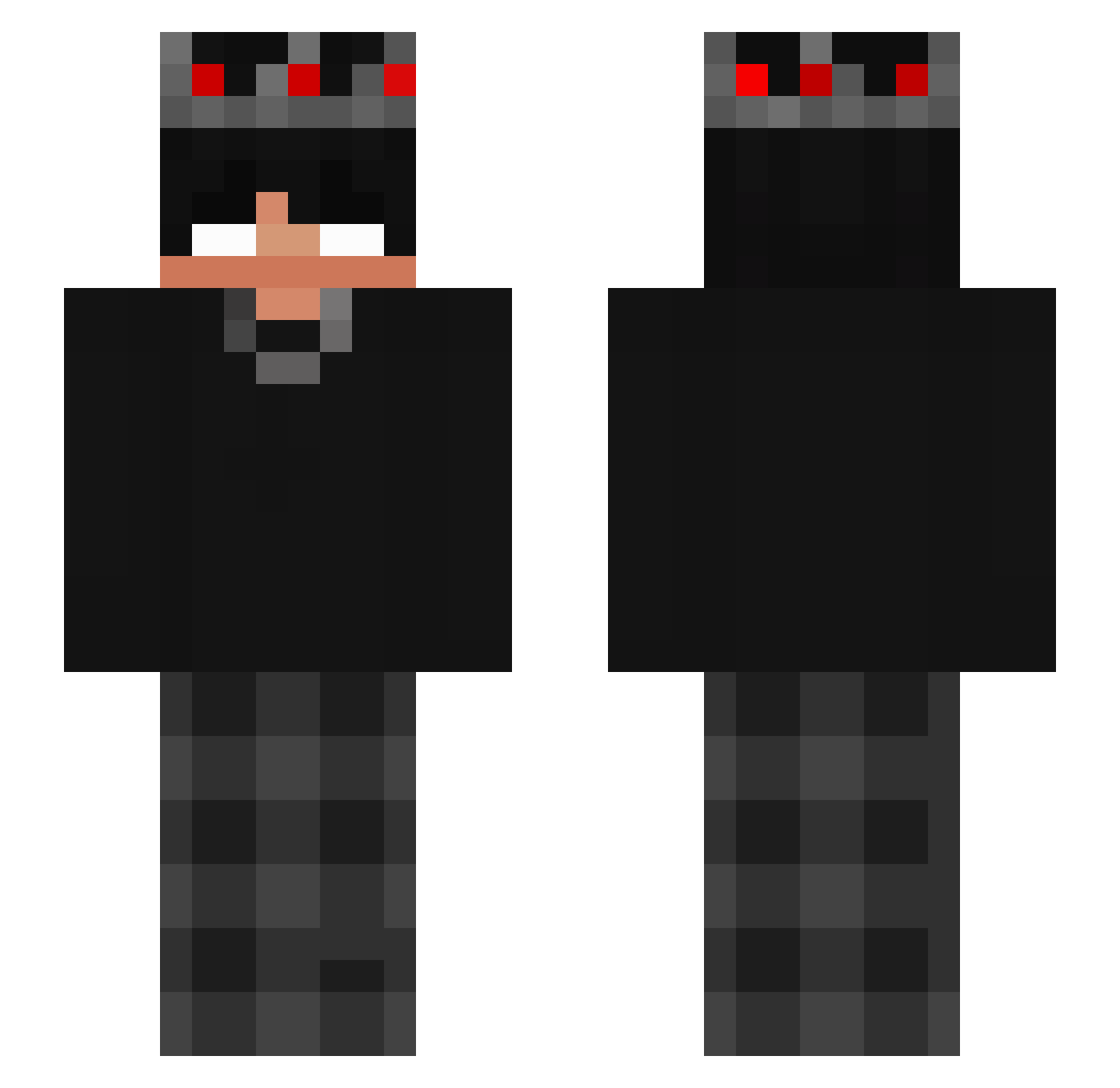 spoceniecdream Minecraft skin, front and back view
