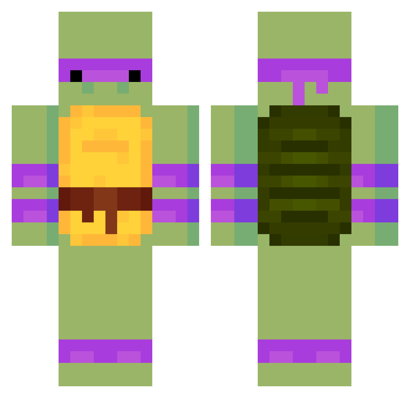 Karolina00008 Minecraft skin, front and back view