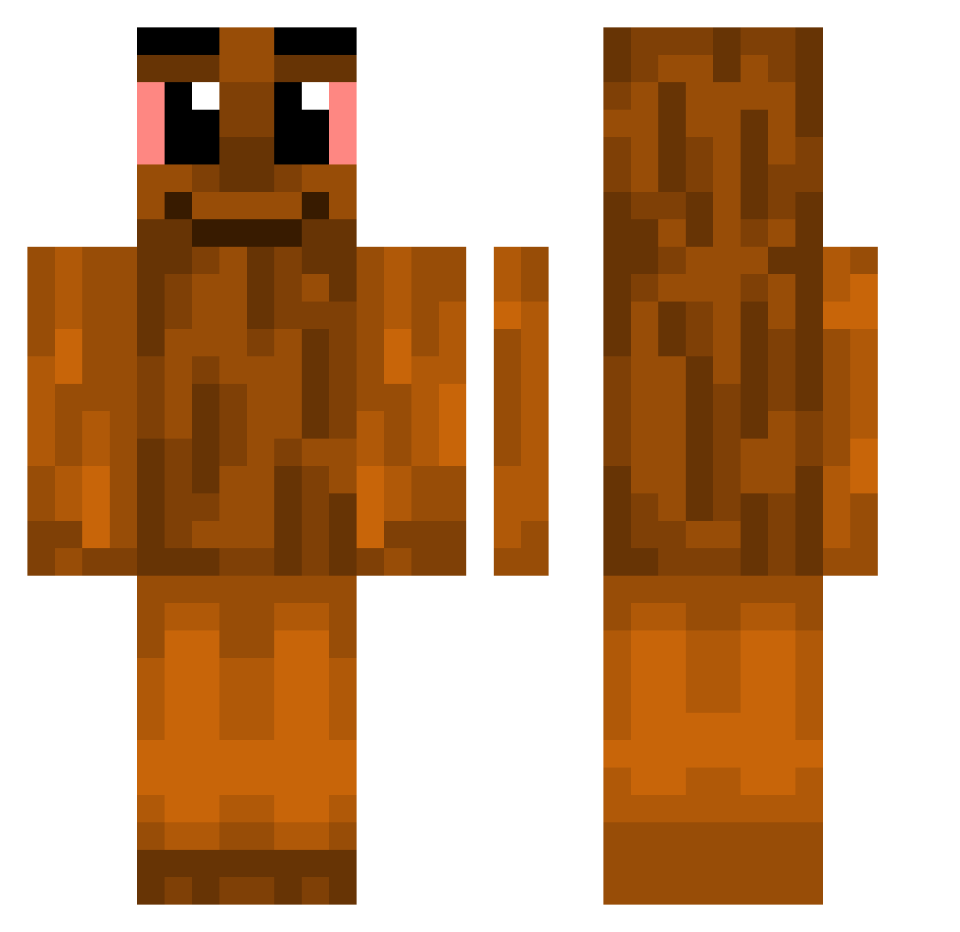 nettspendjr Minecraft skin, front and back view