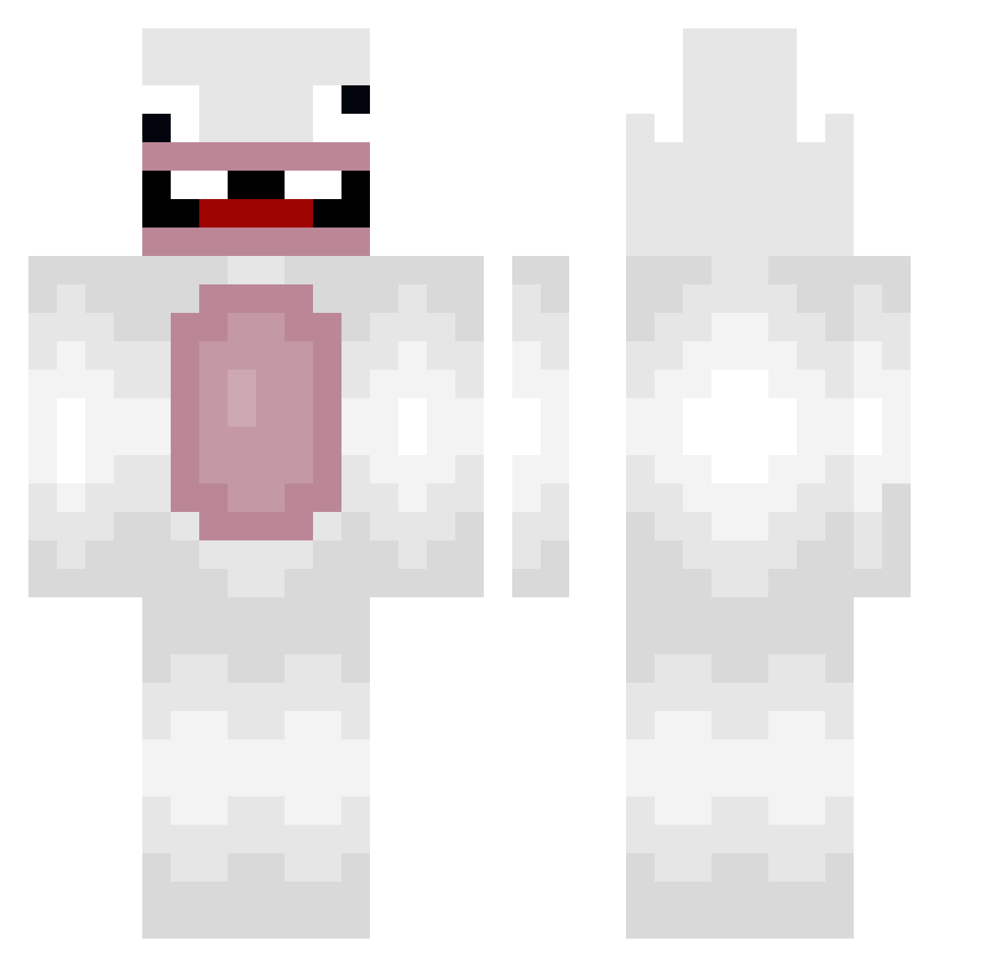 Aggi1910 Minecraft skin, front and back view
