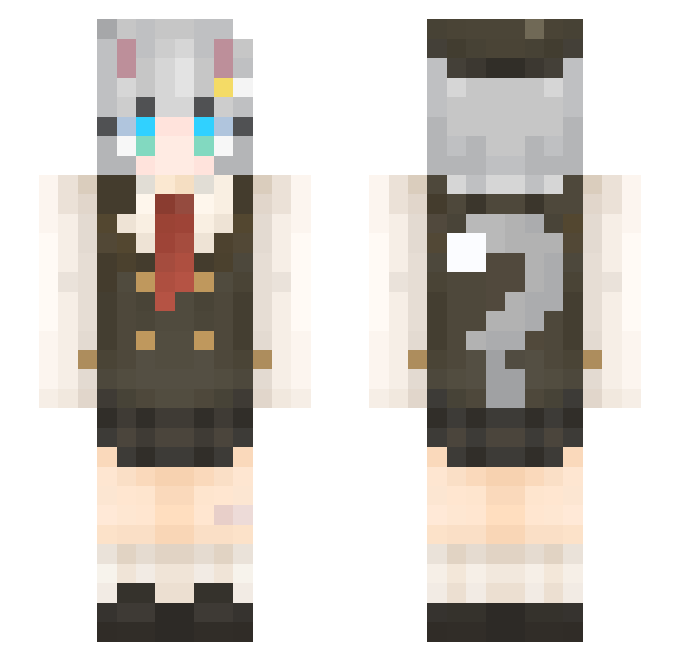 sabineko_427 Minecraft skin, front and back view