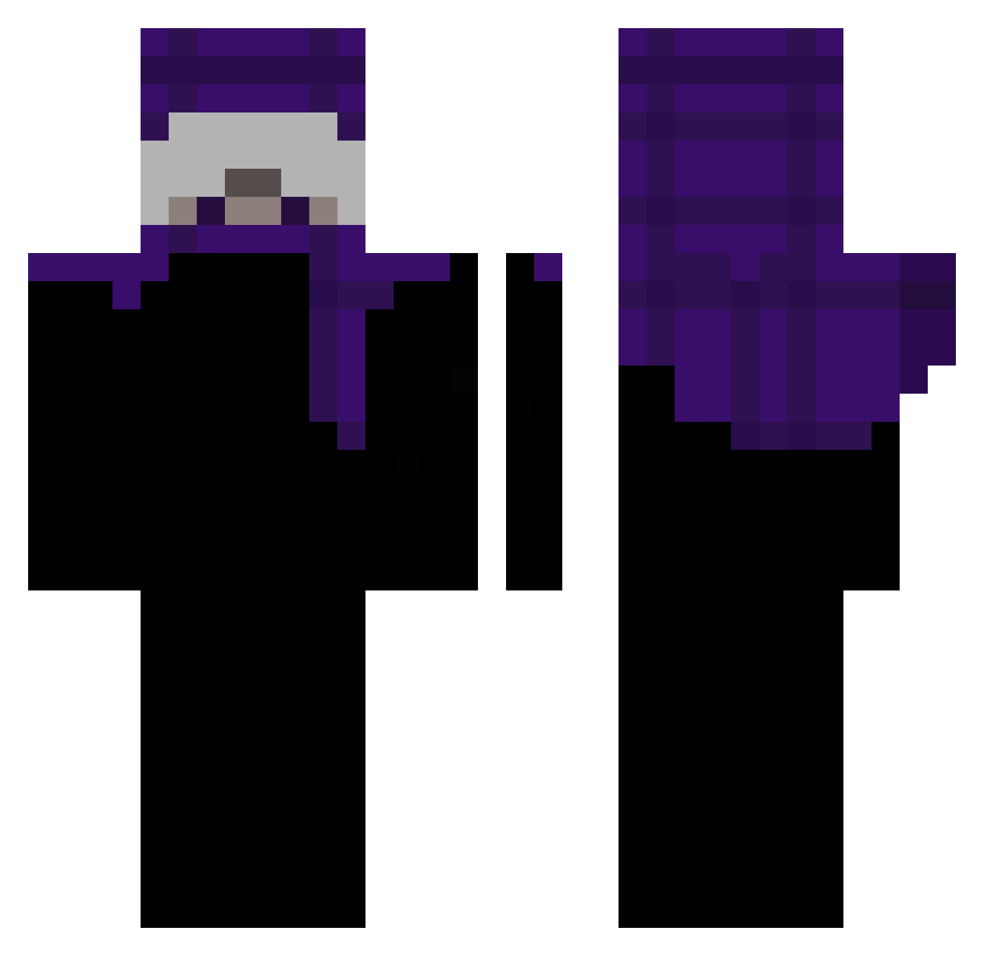slayze_yoyo Minecraft skin, front and back view