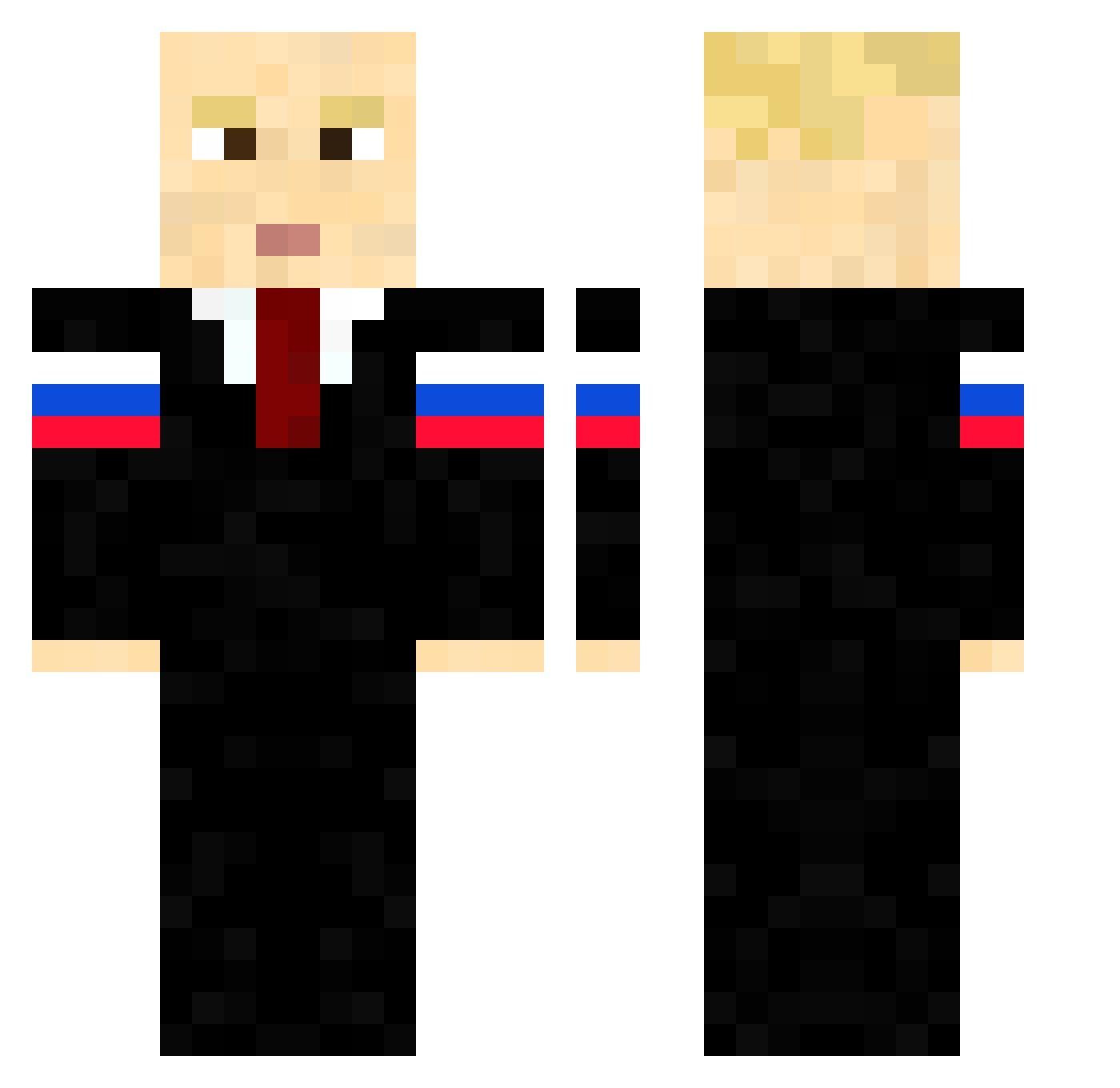 dckillinspree Minecraft skin, front and back view