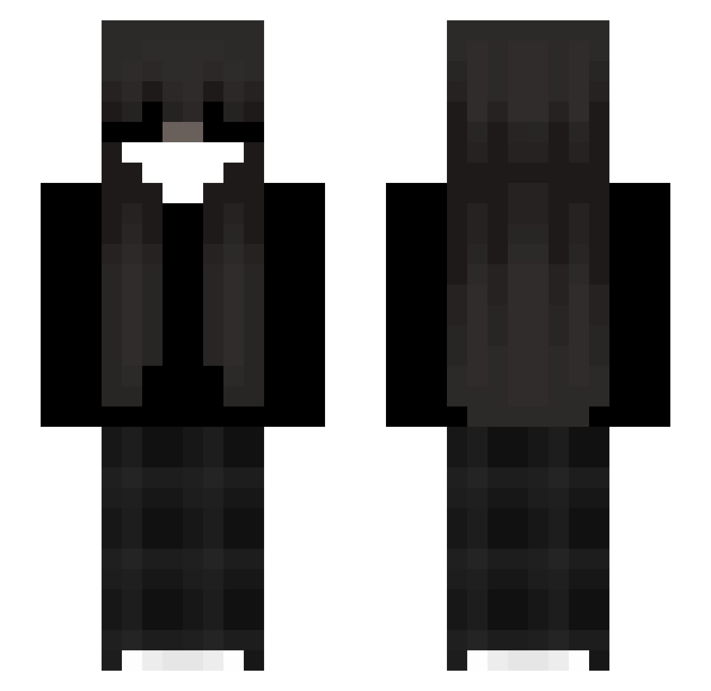 Sapnapm Minecraft skin, front and back view