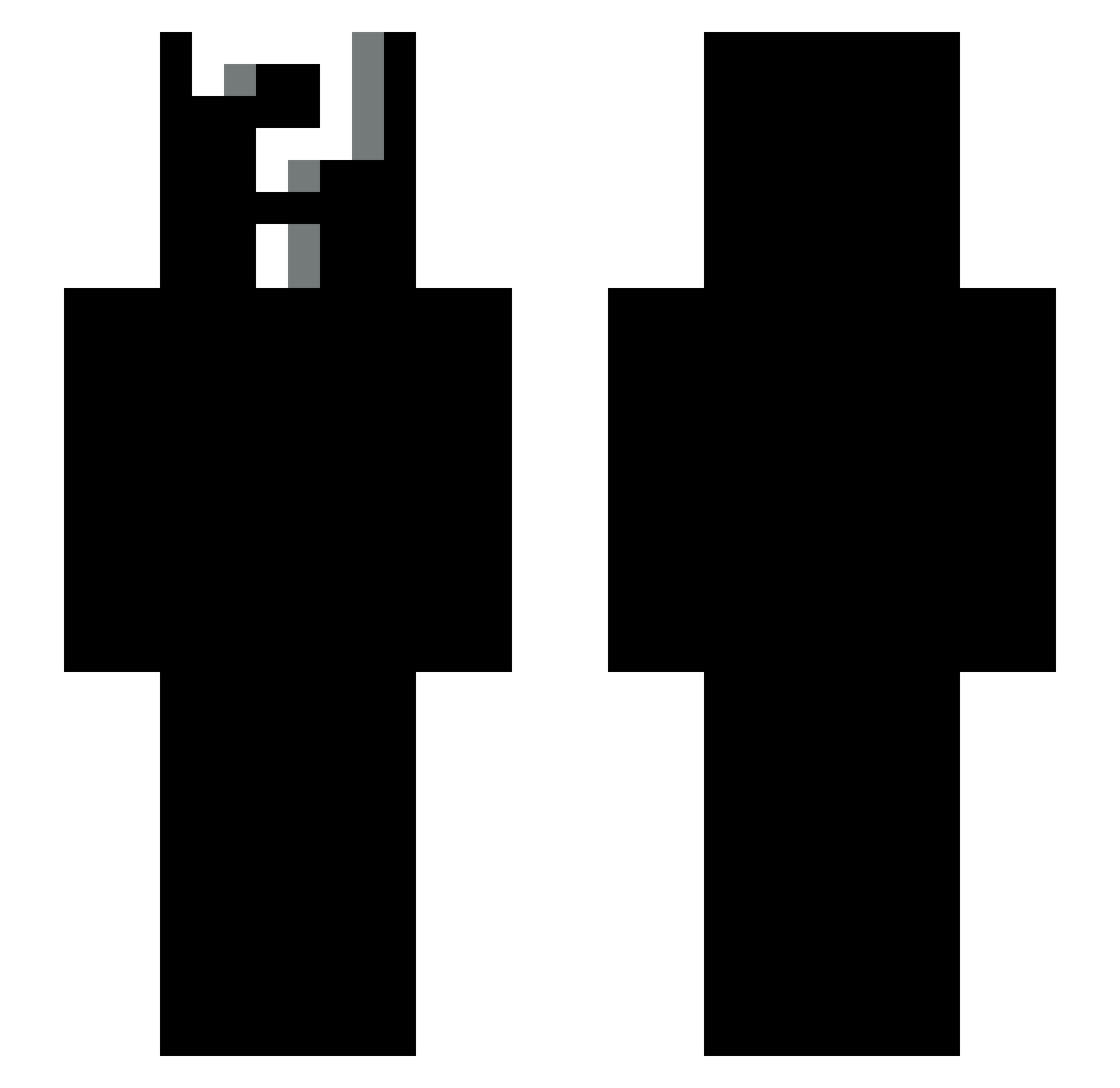 mametikuwa Minecraft skin, front and back view