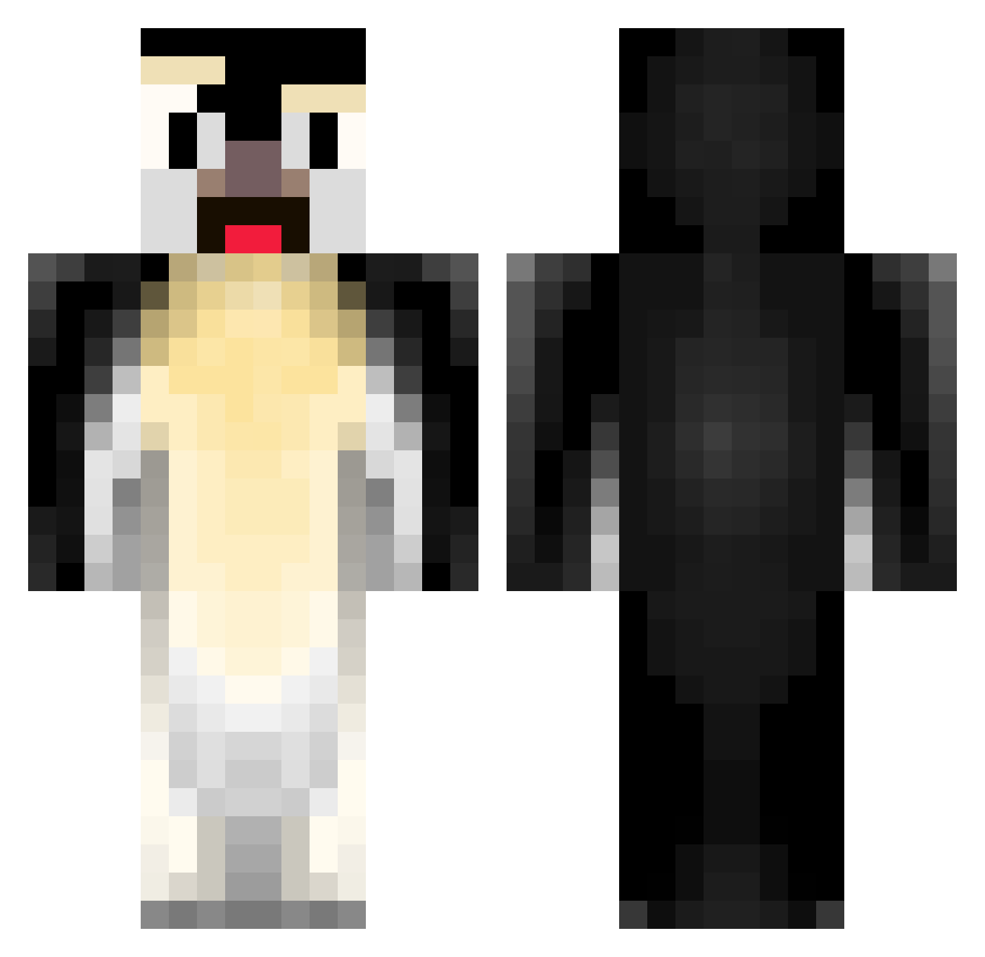 ToddsShipGods Minecraft skin, front and back view