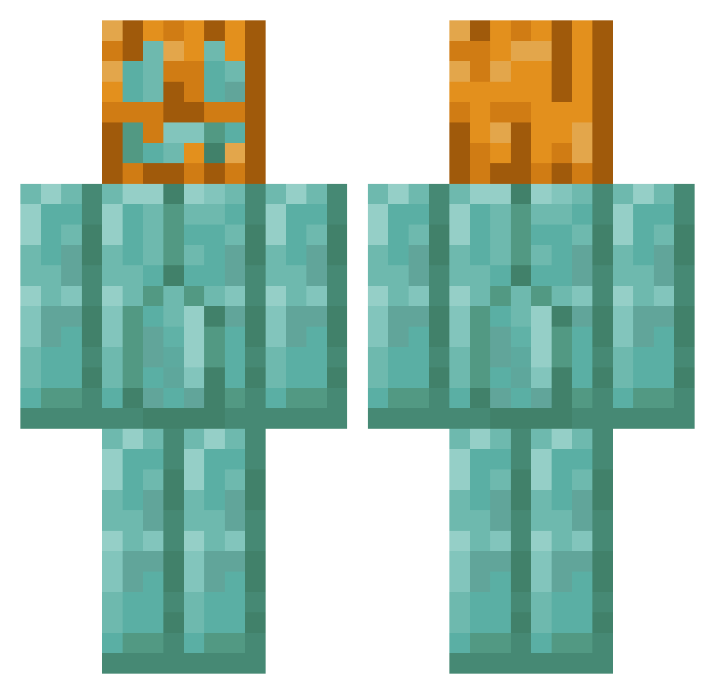 Mr__Pumpking Minecraft skin, front and back view